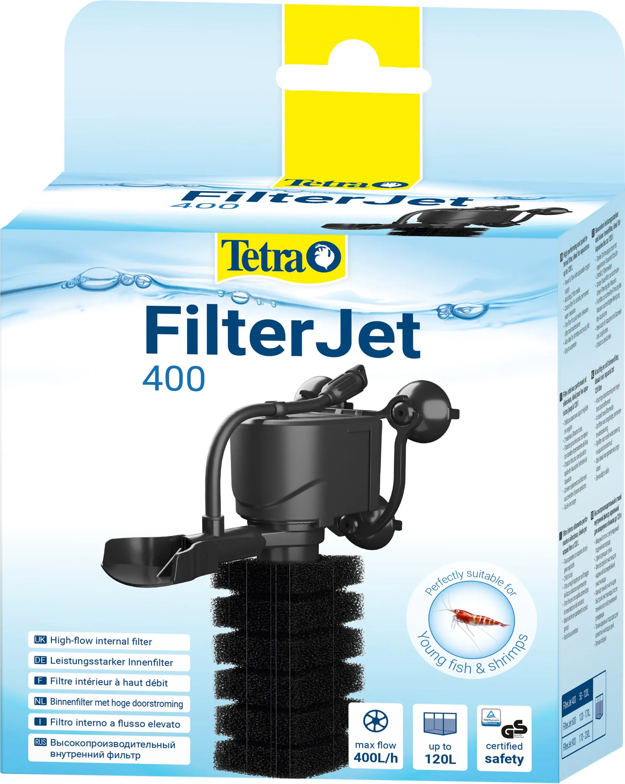 Tetra Innenfilter FilterJet 400 für Aquarien bis 50 - 120 L