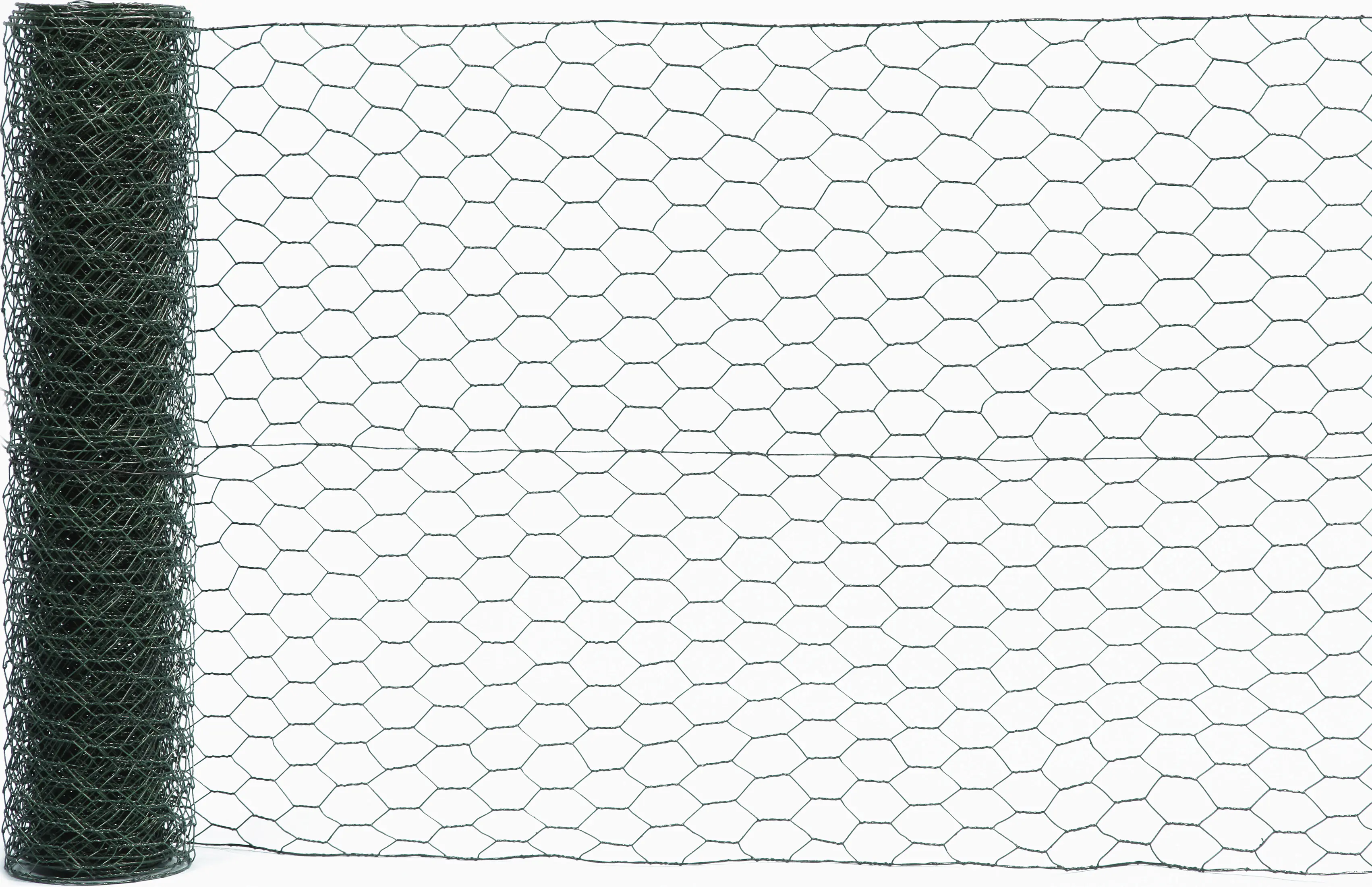Floraworld Maschendraht-Zaun 2,5 m x 50 cm 25 mm Maschenweite moosgrün