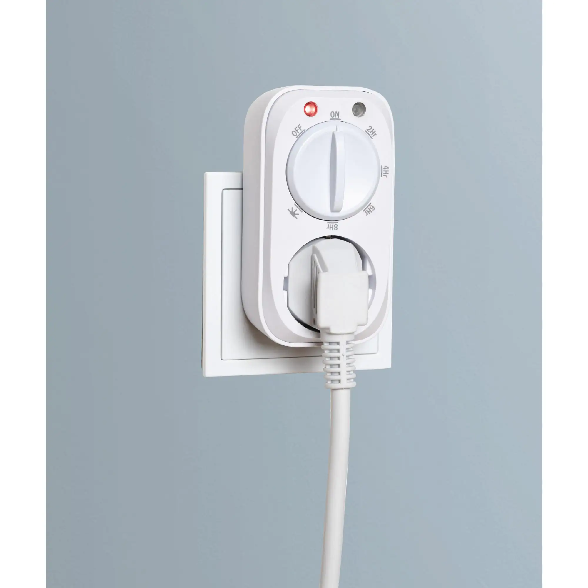 Zeitschaltuhr Countdown- und Dämmerungsfunktion mechanisch, weiß, IP44 Zeitschaltuhr Countdown- und Dämmerungsfunktion mechanisch, weiß, IP44