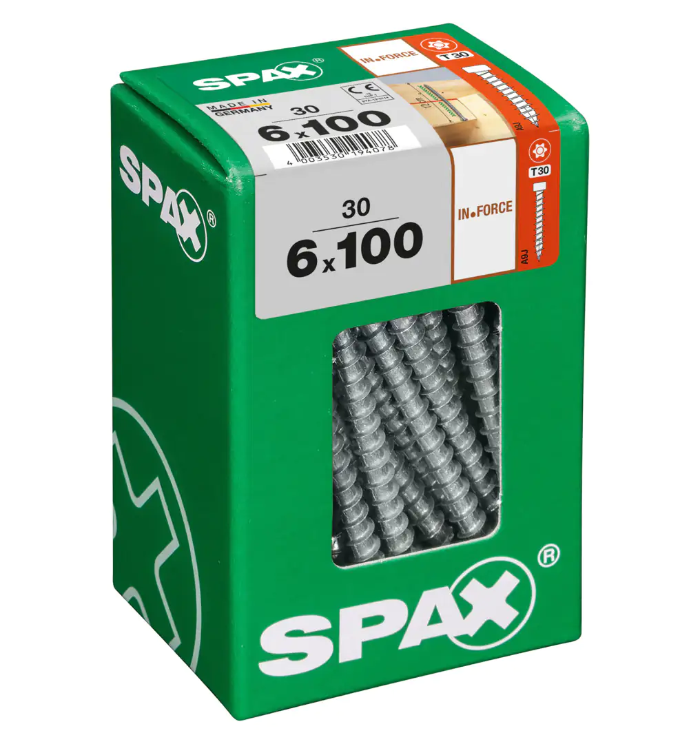 Spax Holzbauschrauben 6.0 x 100 mm TX 30 - 30 Stk.