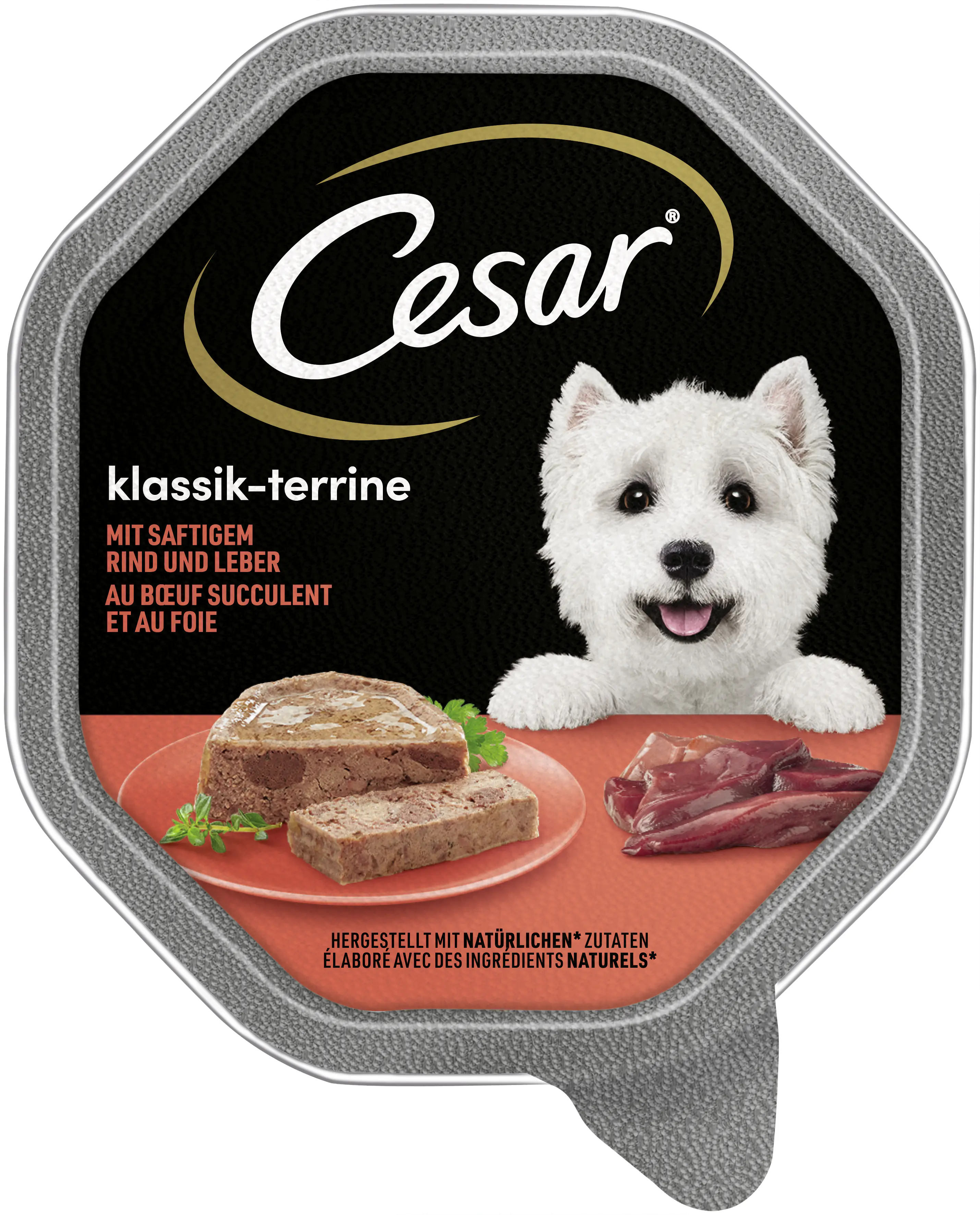 Cesar Hundenassfutter Klassik-Terrine Adult 150 g Rind & Leber