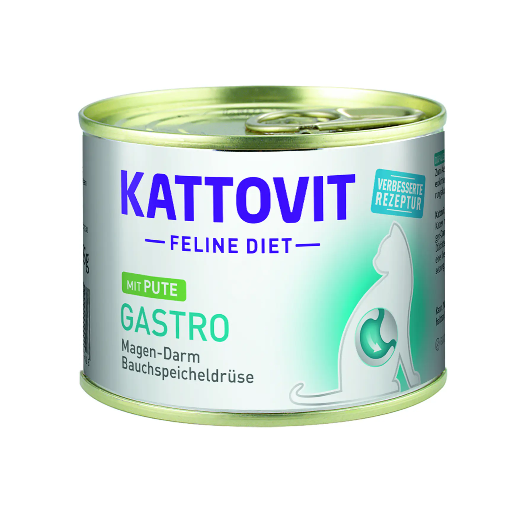 Kattovit Feline Diet Gastro Pute 185 g für ausgewachsene Katzen