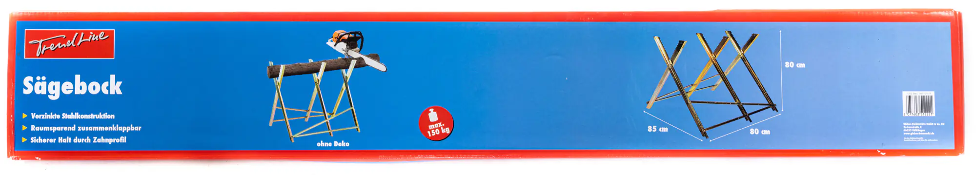 TrendLine Metall-Sägebock bis 150 kg 80 x 85 cm TrendLine Metall-Sägebock bis 150 kg 80 x 85 cm