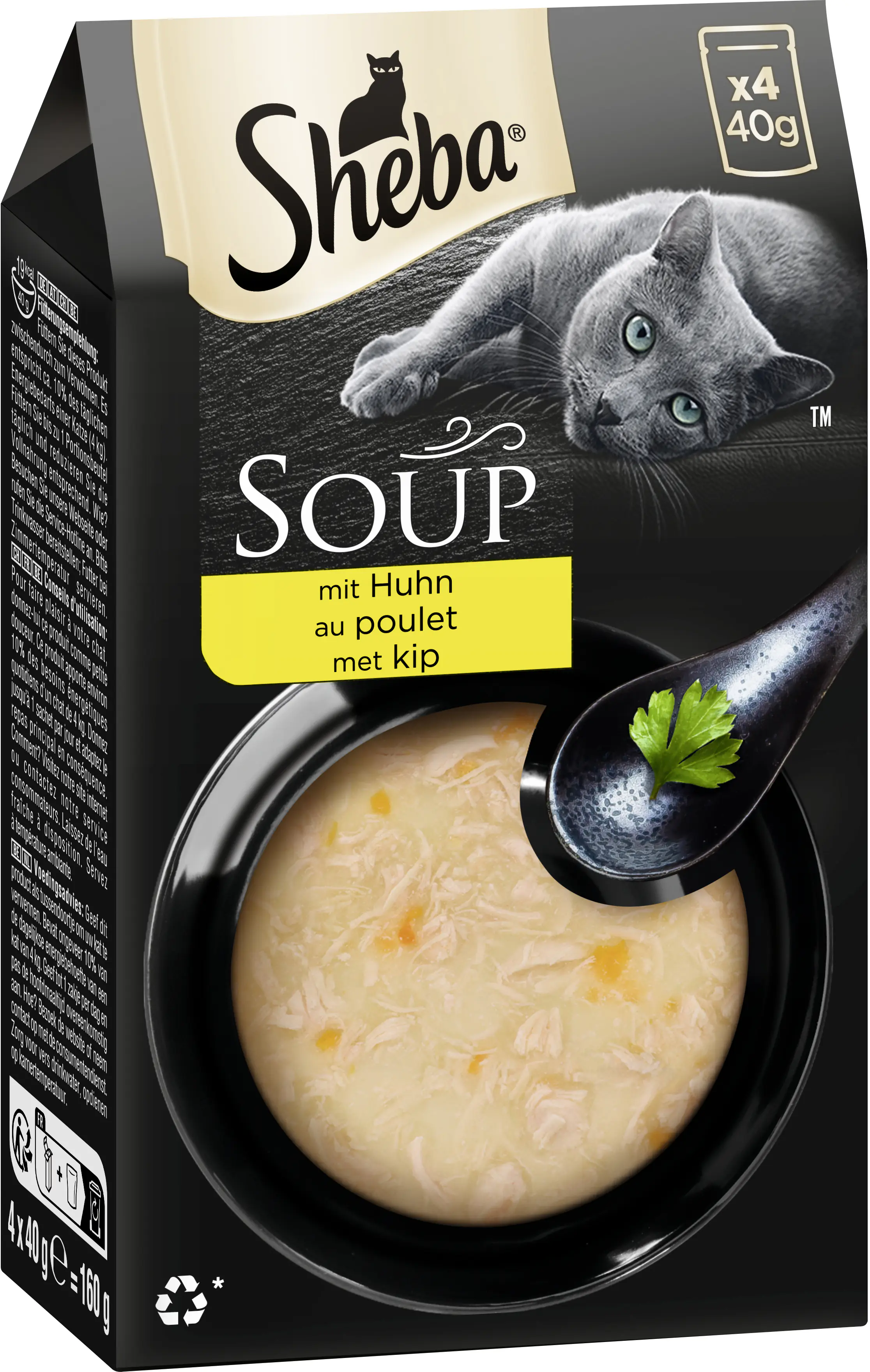 Sheba Soup Katzensuppe Adult 4 x 40 g Huhn