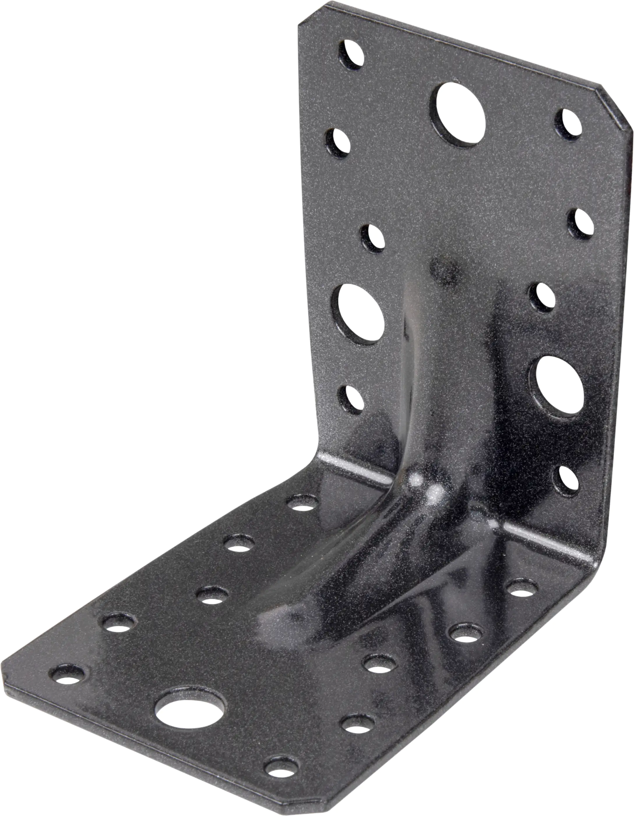 4004338301873 Alberts Duravis Schwerlast-Winkelverbinder mit Sicke schwarz 90 x 65 mm