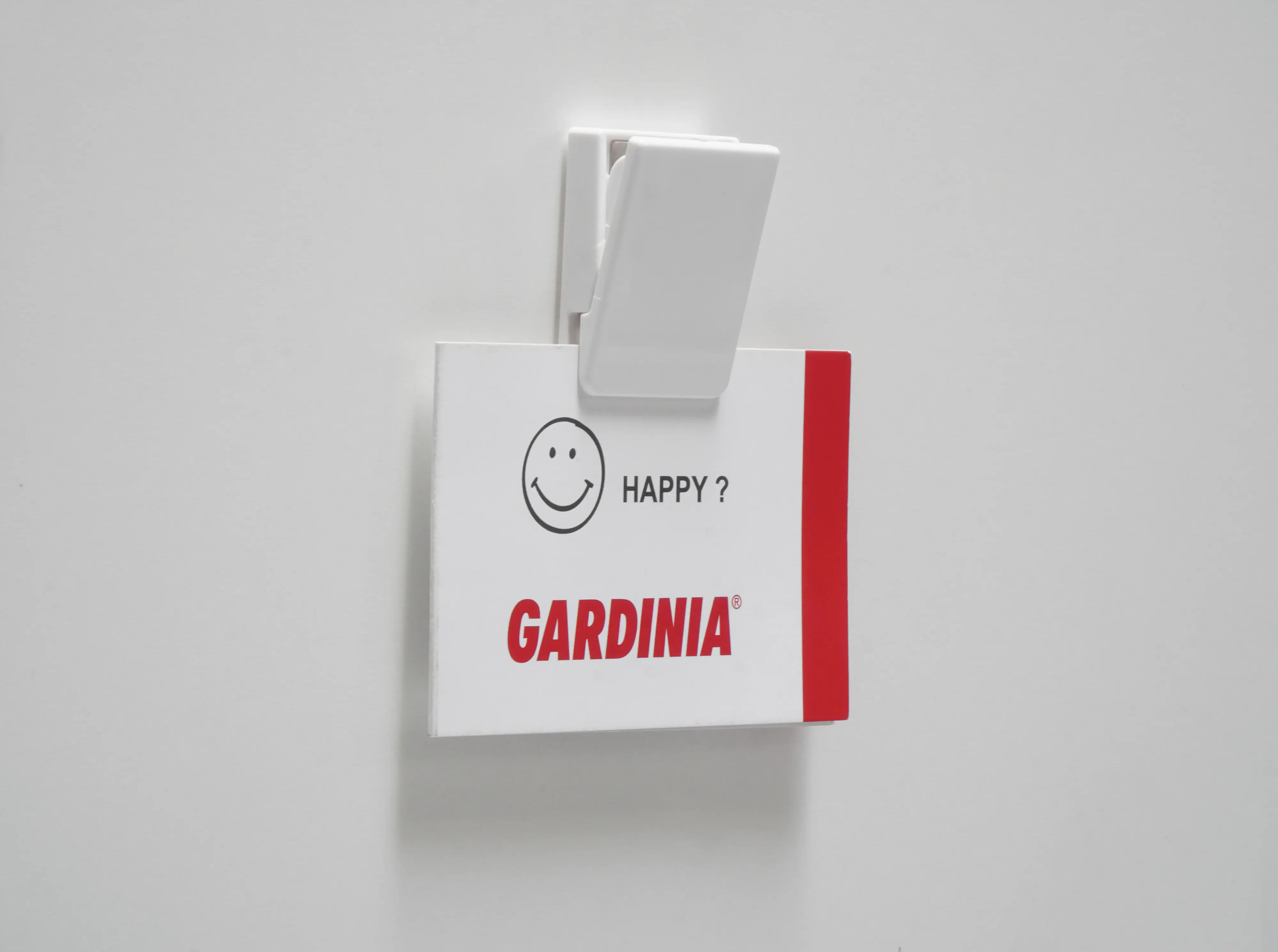 Gardinia Klebeklammer mit Tesapads weiß 2 Stück