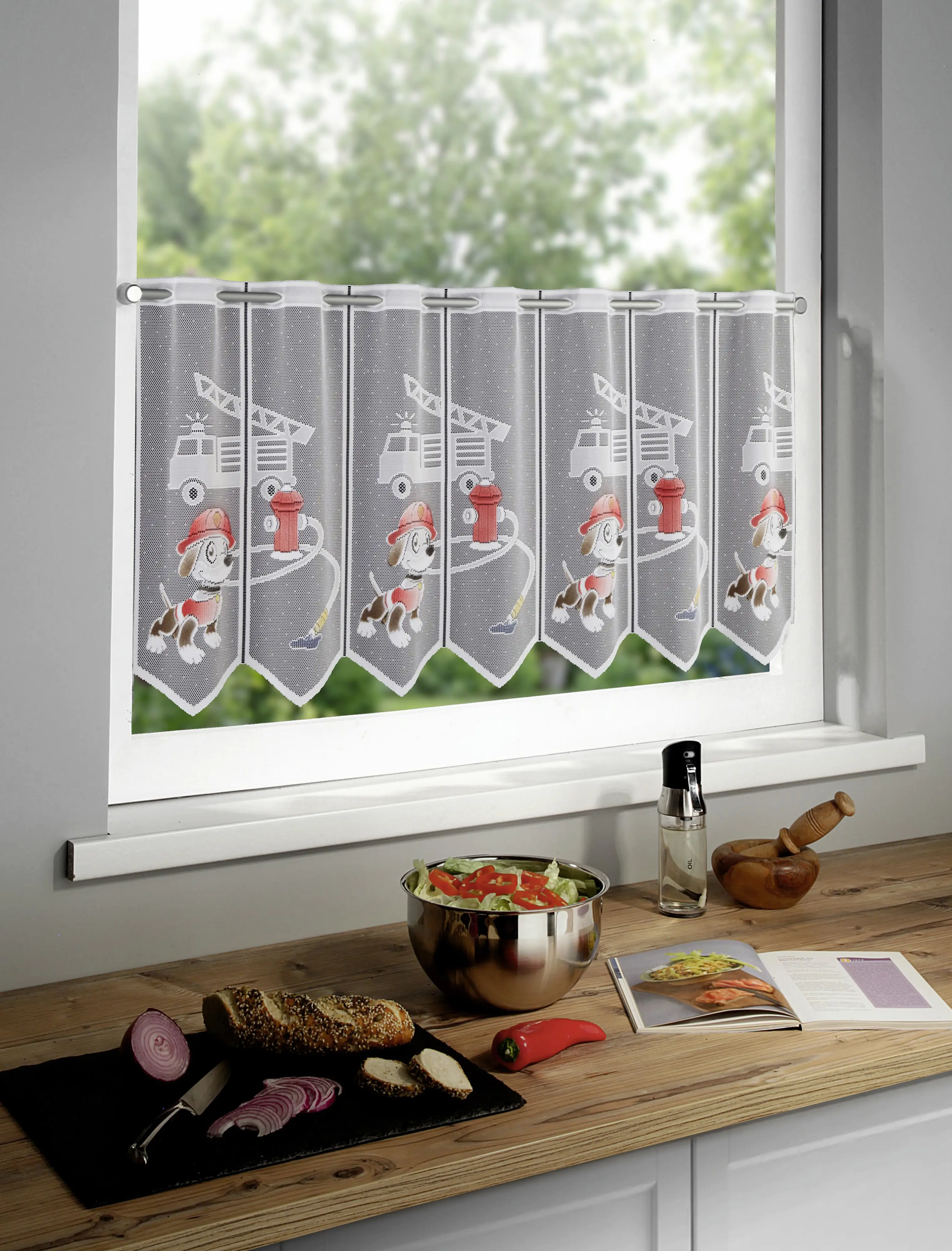 Neusser Collection Lamellenpanneau Oliver handcoloriert bunt, 50 x 140 cm