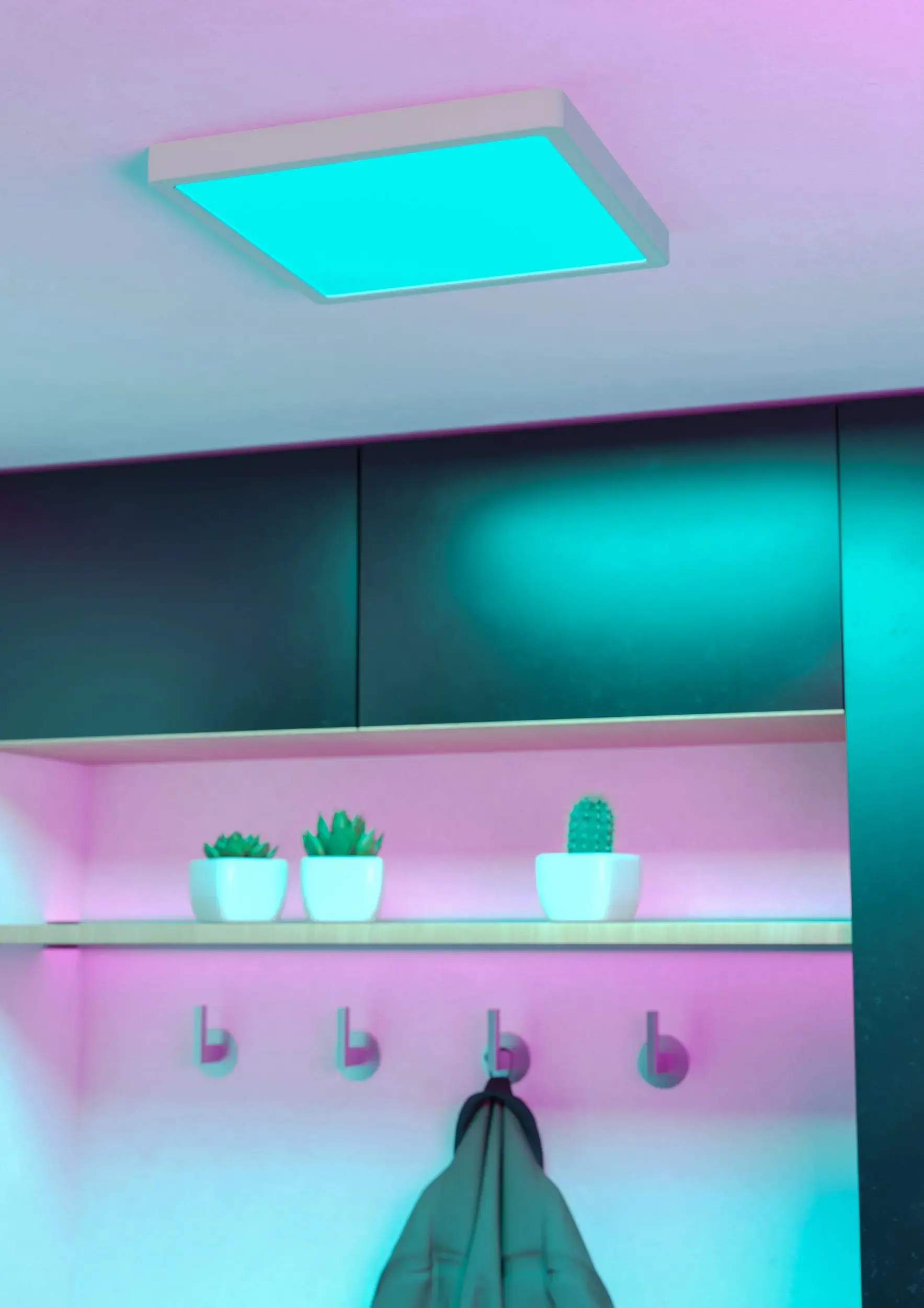 Eglo LED Deckenleuchte Fueva 6-Z weiß 30 x 30 cm RGB dimmbar