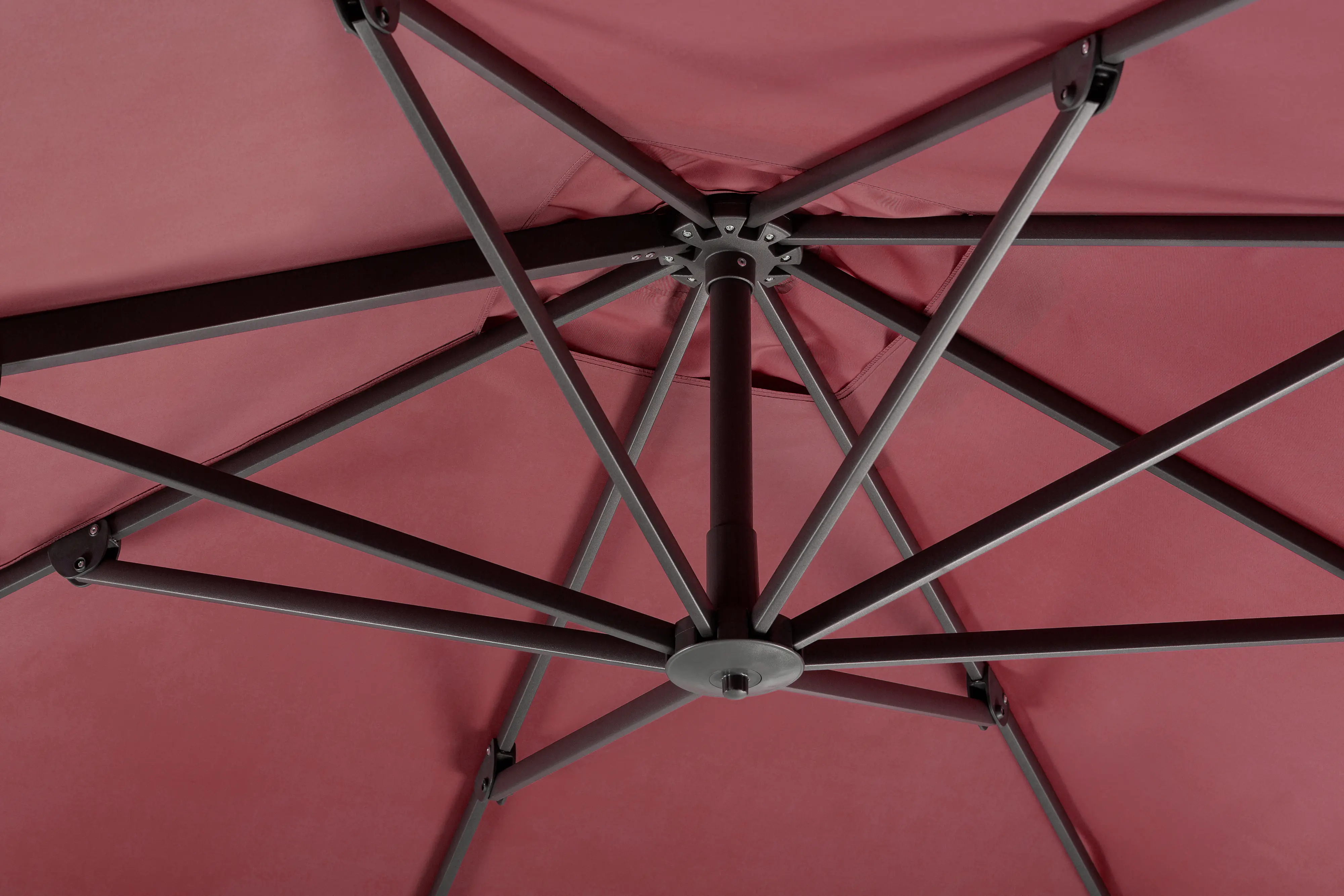 Schneider Sonnenschirm Rhodos Twist bordeaux 300 x 300 cm