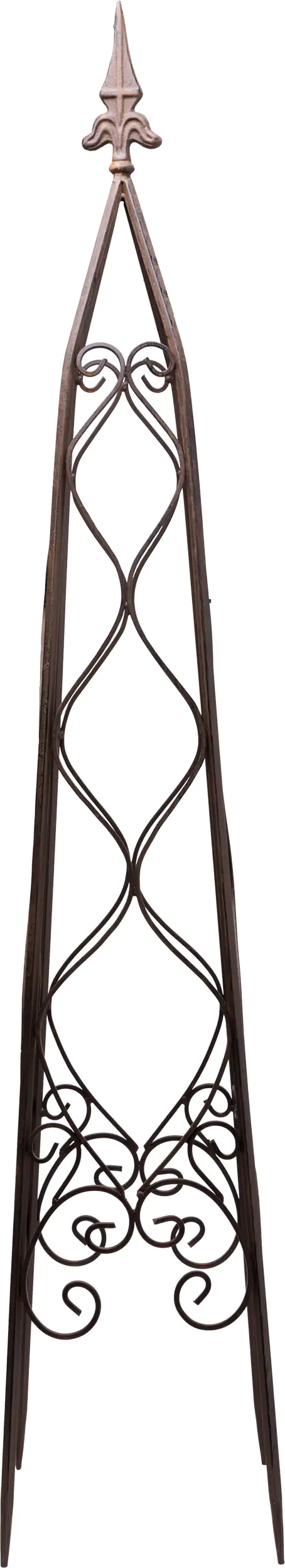 TrendLine Metallobelisk 121 cm braun antik