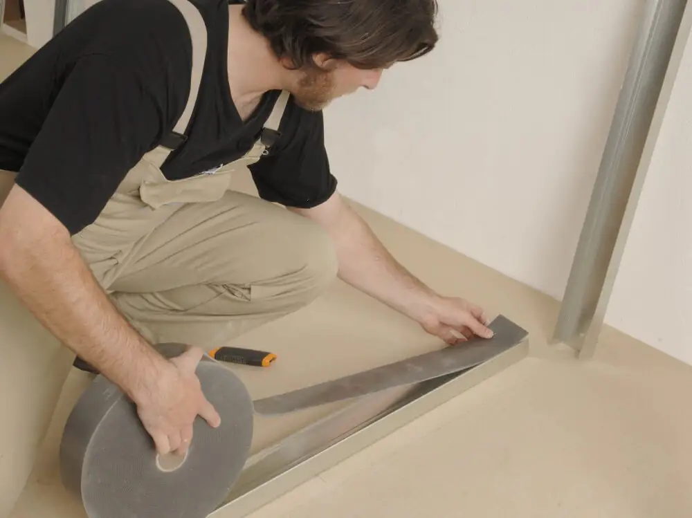 Knauf Dichtungsband 10 m Rolle, 9,5 cm breit, anthrazit