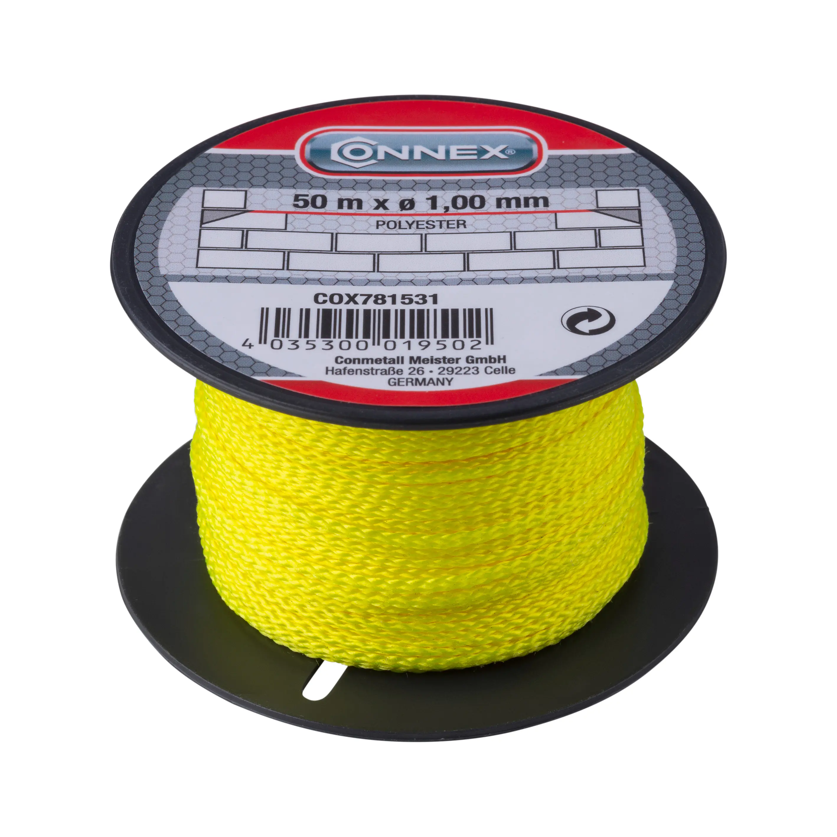 Connex Maurerschnur 50 m Ø 1 mm neon-gelb