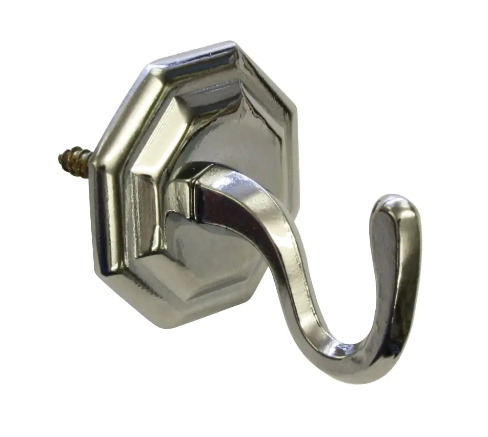 Gardinia Zierhaken chrom, 4 cm, 2 Stück