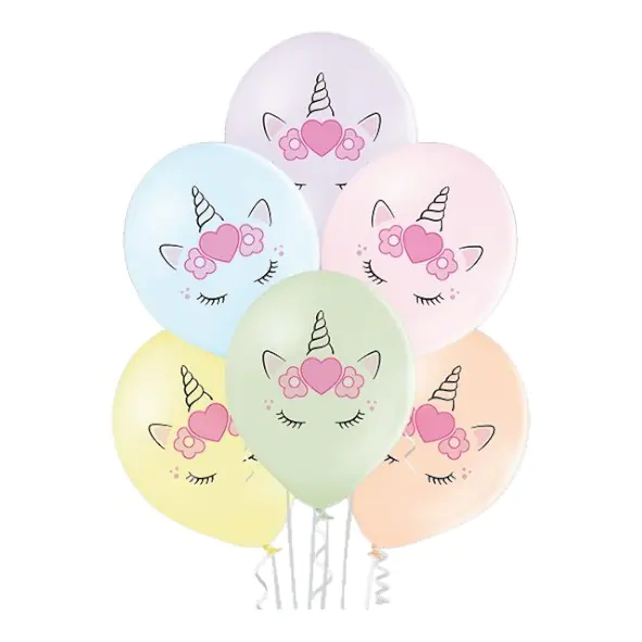 Luftballons Unicorn bunt Latex 10 Stück