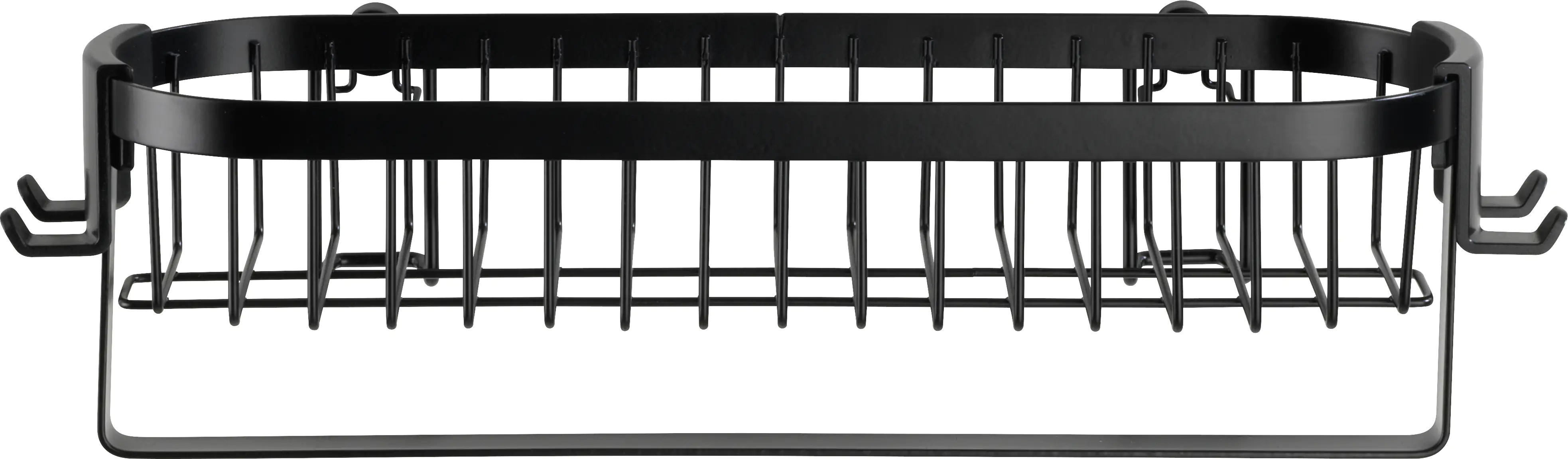 Wenko Wandablage Classic Plus Black mit Haken