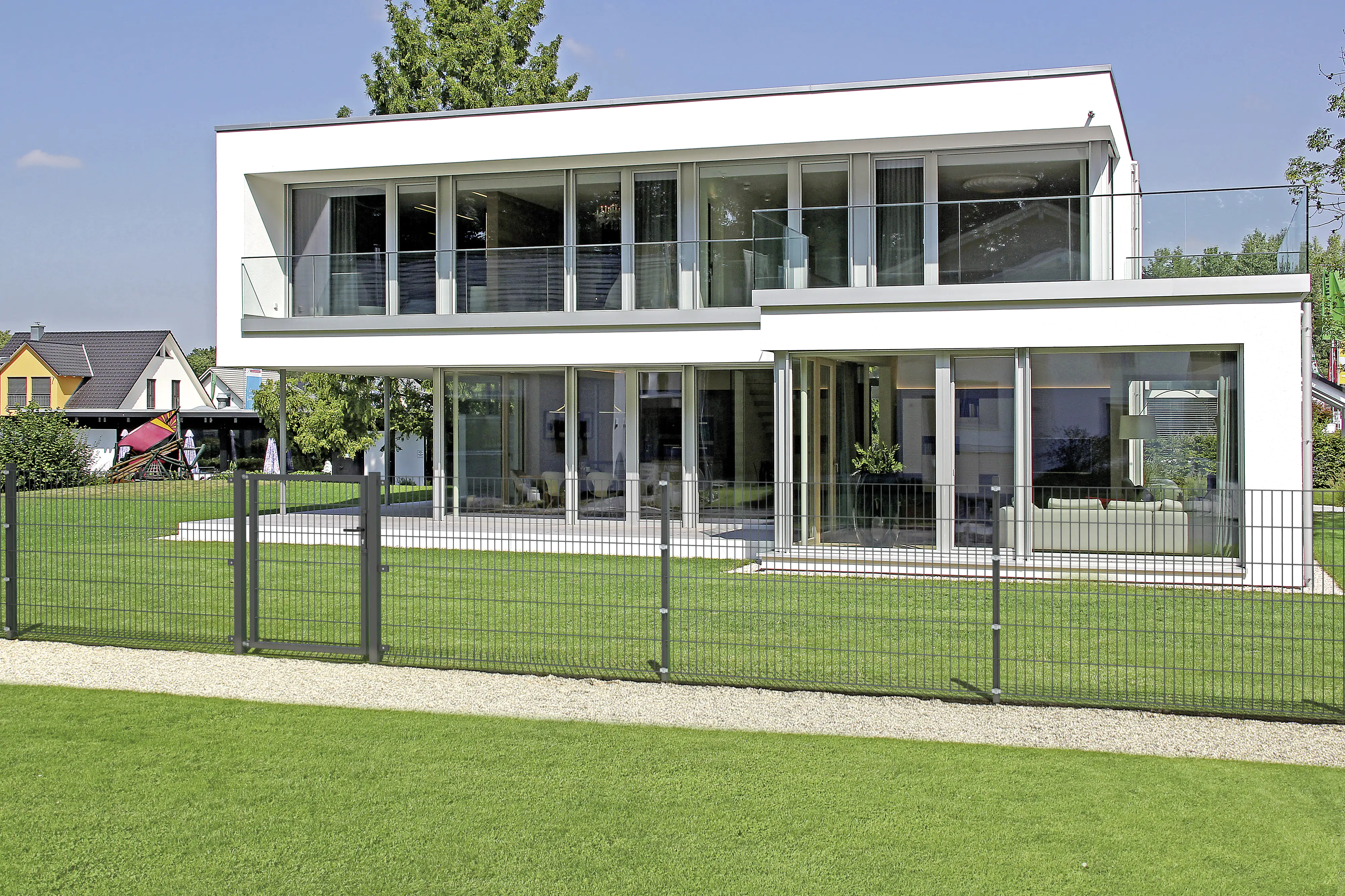 Alberts Anbauset Doppelstabmatten 2 m 120 cm 6/5/6 anthrazit