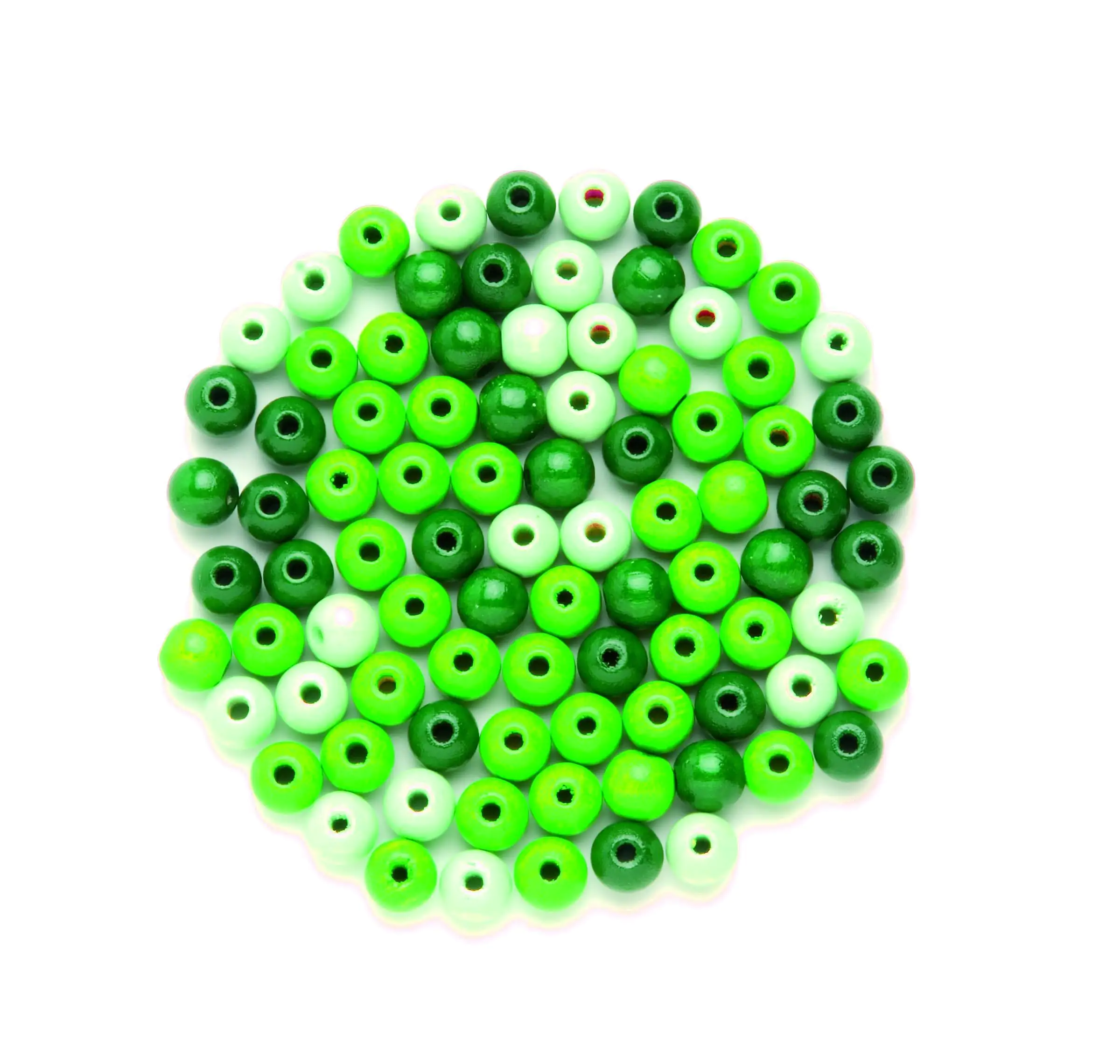 Glorex Holzperle grün-mix 8 mm