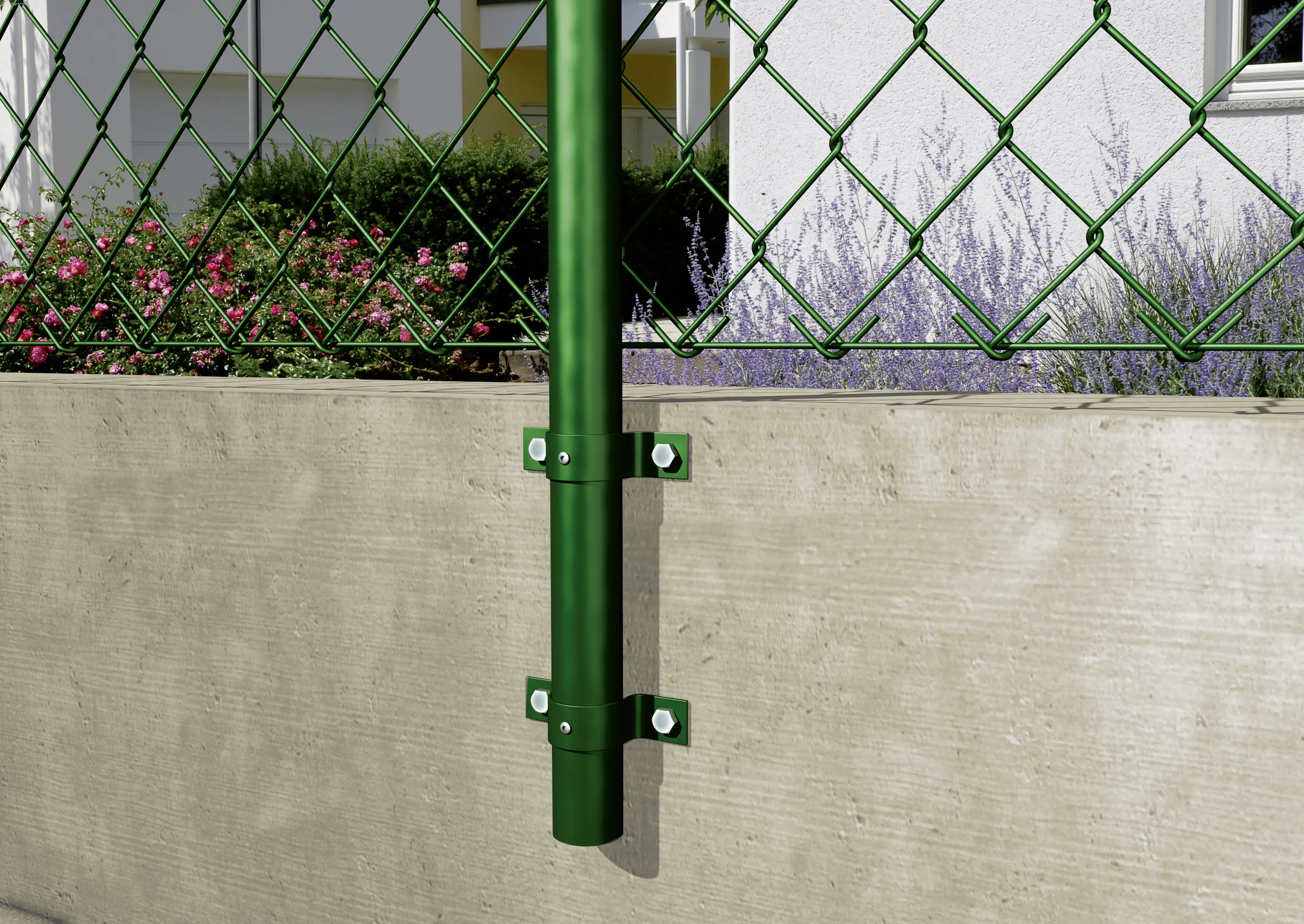 Alberts Rohrschelle für Zaunpfosten Ø 36 mm grün