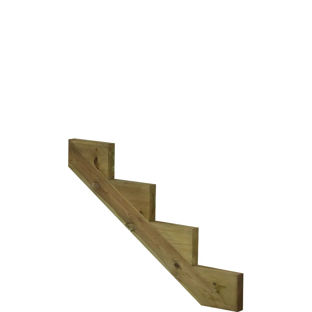 Plus Außentreppe Kiefer 4 Stufen 180 cm breit