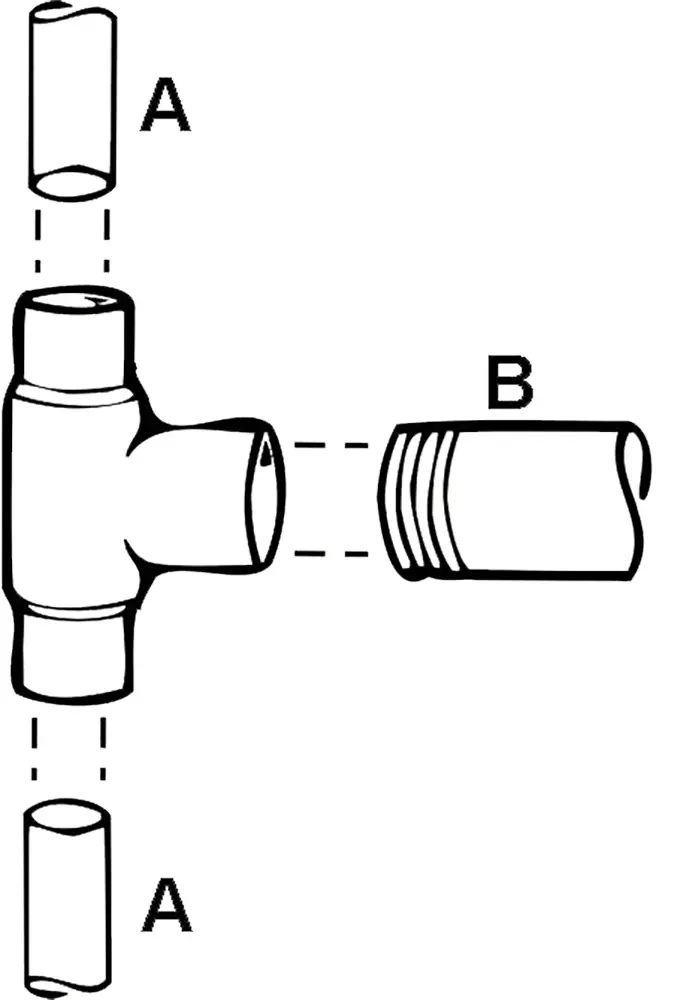 Cornat Löt-T-Stück Fitting Ø 18 / 1/2"