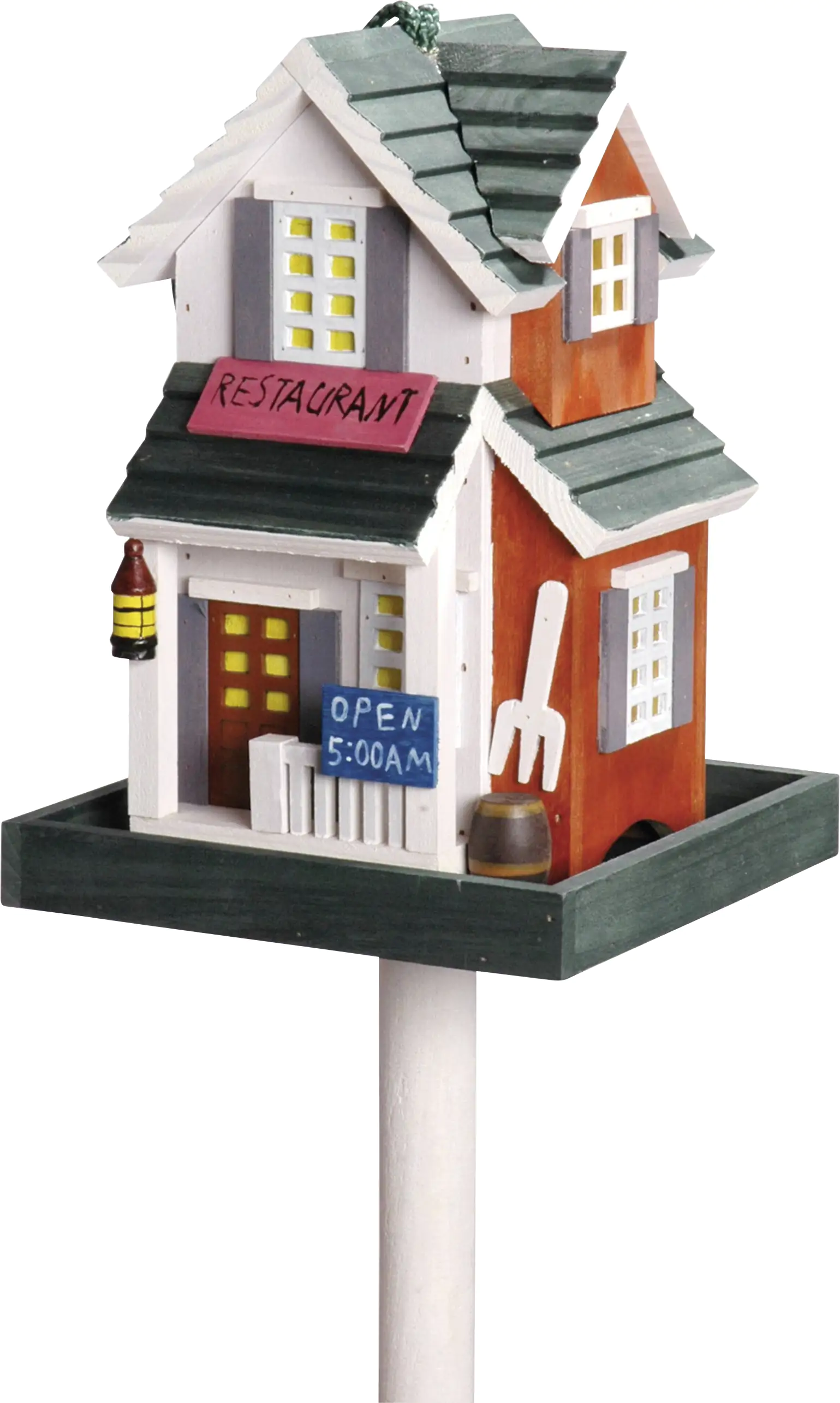 Dobar Deko-Vogelhaus Restaurant bunt LxBxH: 18x18x23 cm