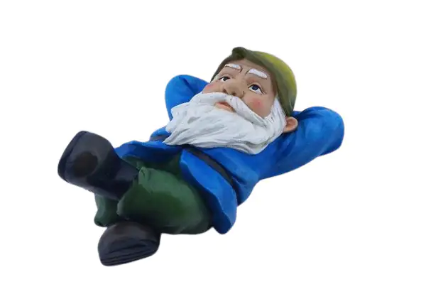 Dekofigur Gartenzwerg liegend 15,5 x 21 x 29,5 cm