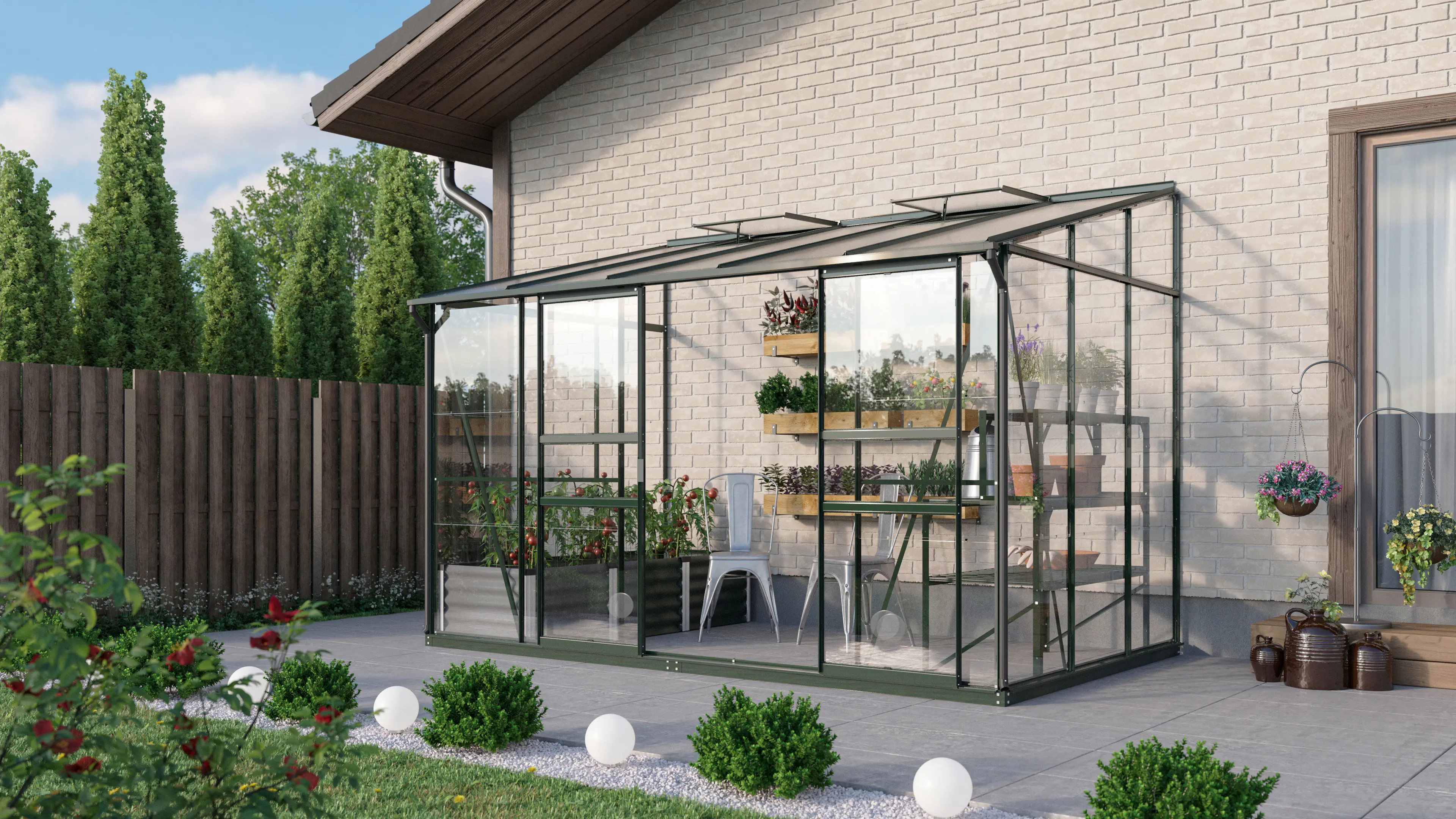 Vitavia Gewächshaus Osiris 6500 190 x 317 cm 3 mm Sicherheitsglas