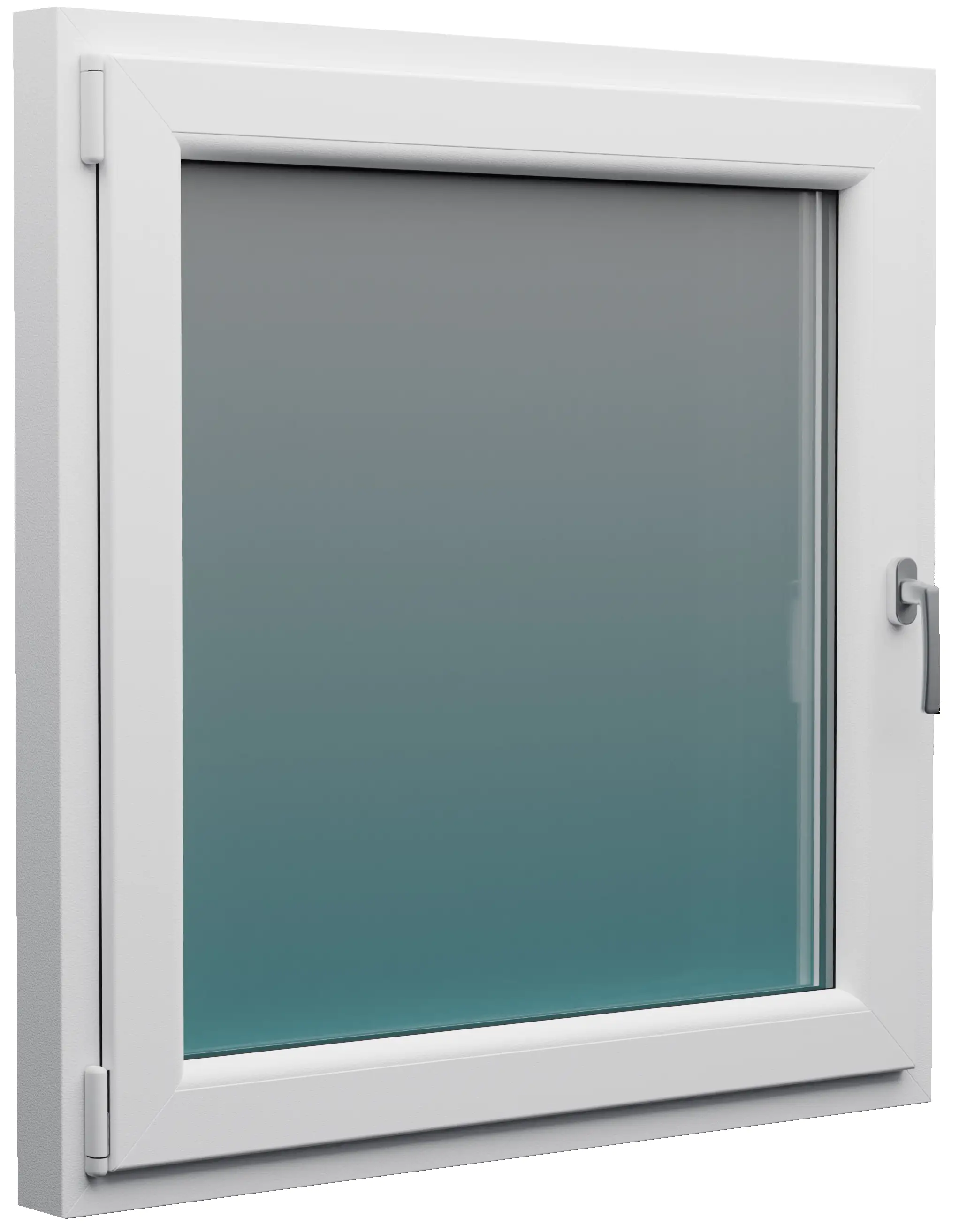 Meeth Kunststofffenster 120 x 120 cm 1-flg. Dreh-Kipp Links weiß RC 2