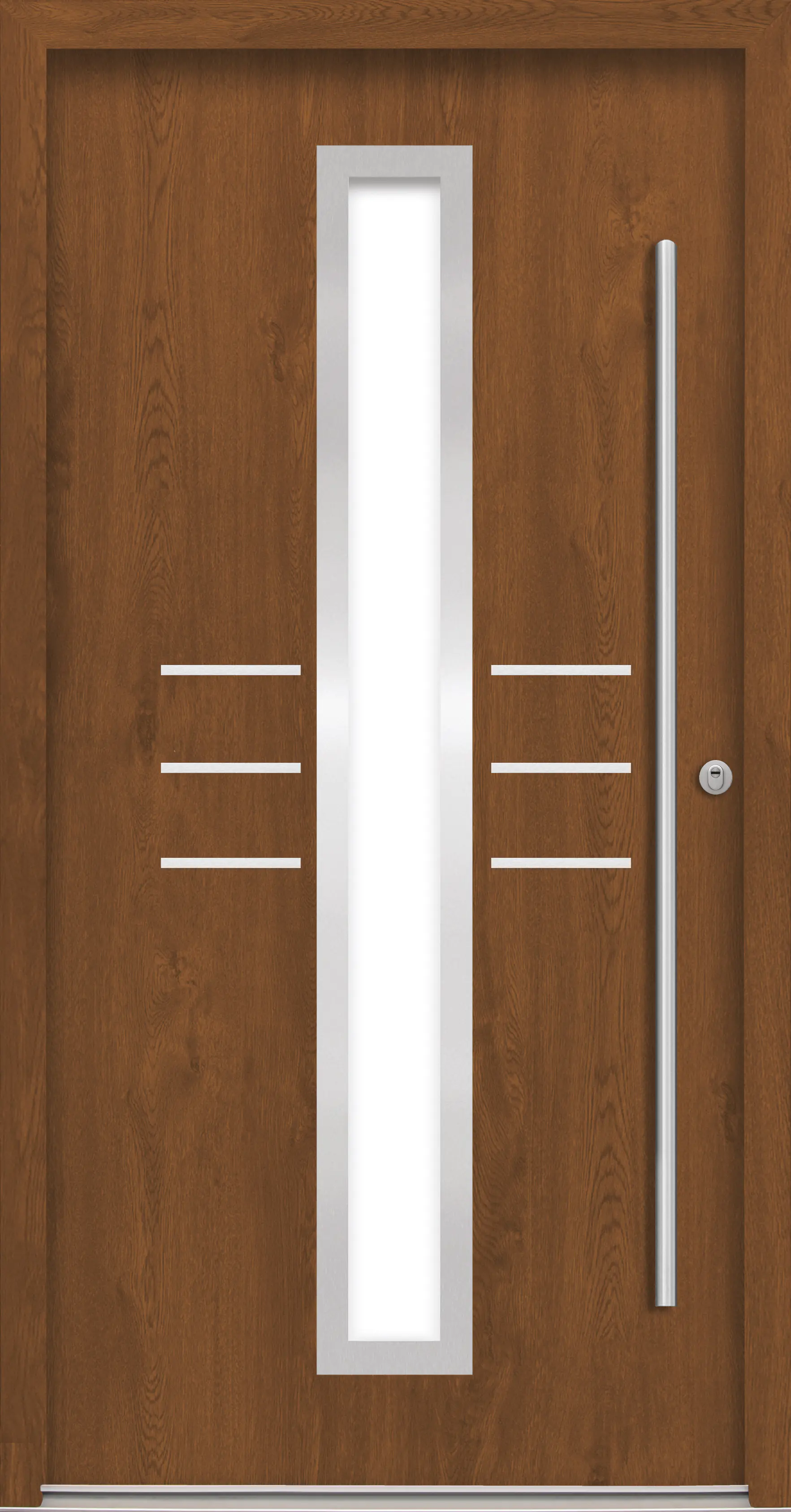 Splendoor Haustür Passivedoor Premium B07 RC2 Golden Oak DIN Rechts 110 x 210 cm