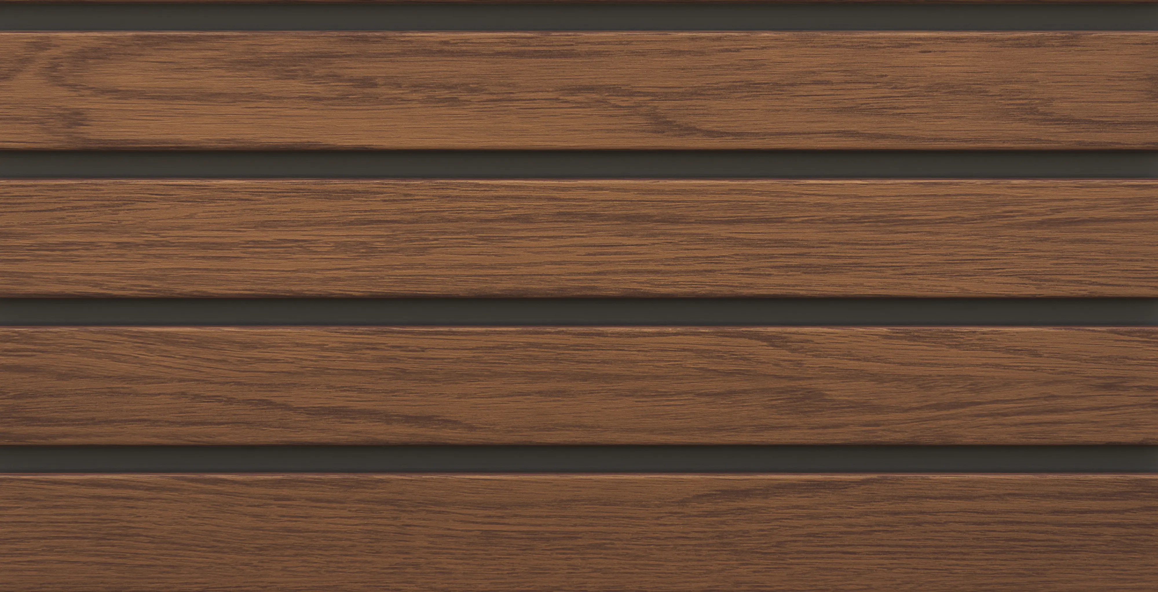 Fassadenverkleidung PVC 295 x 28,3 cm walnuss/schwarz