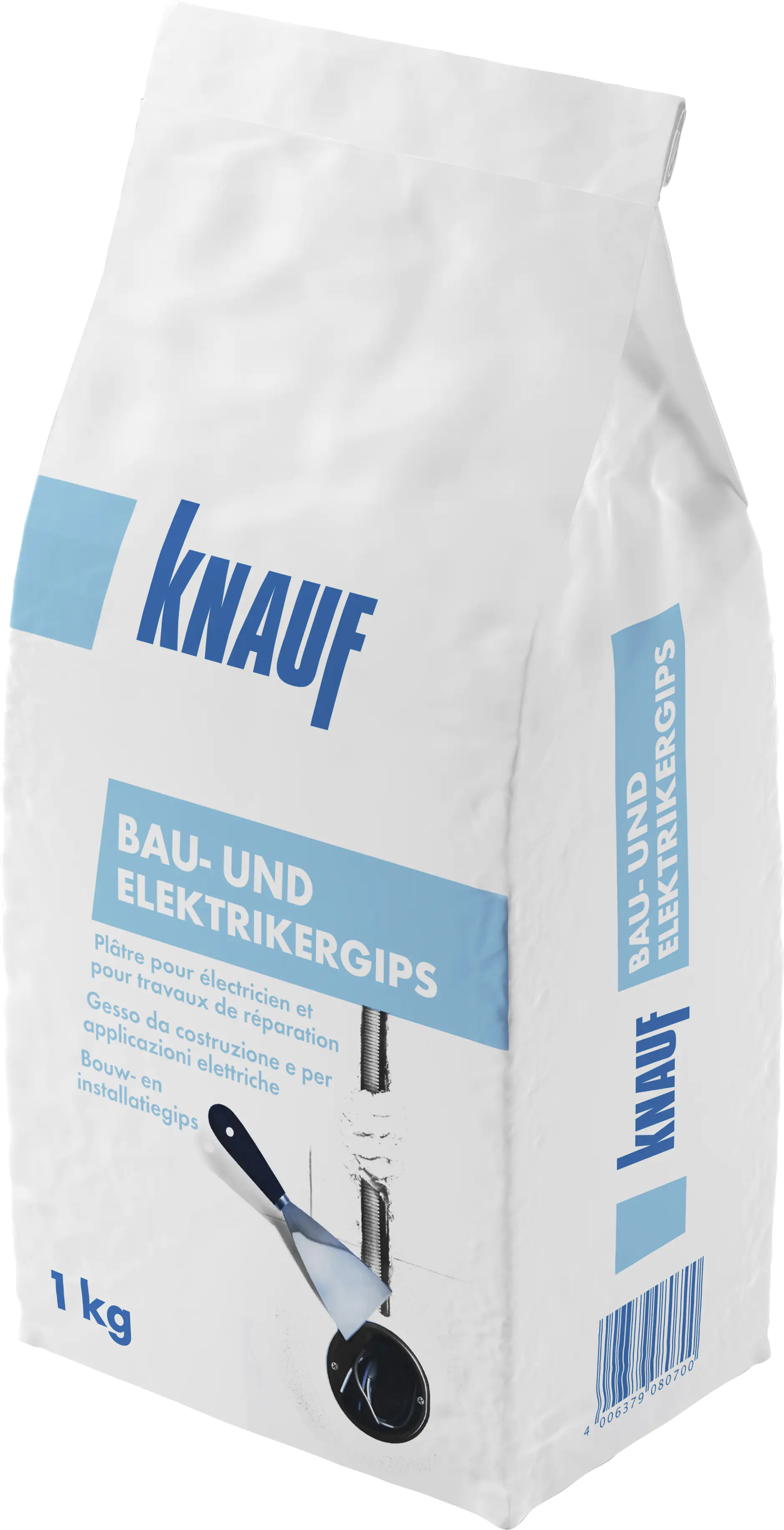 Knauf Bau- und Elektrikergips hellgrau, 1 kg