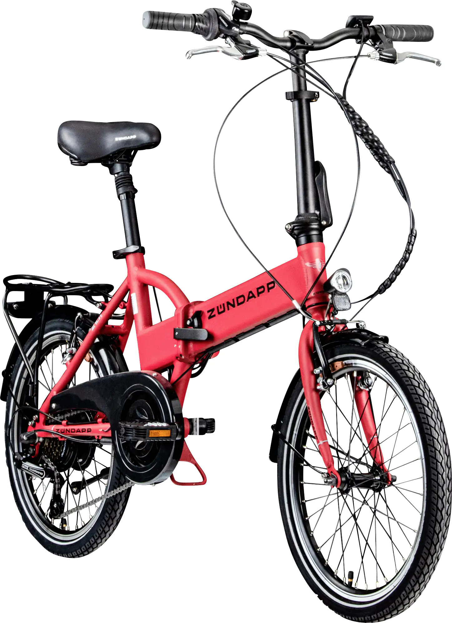 Zündapp E-Bike Faltrad Z101 20 Zoll RH 37cm 6-Gang 270 Wh rot
