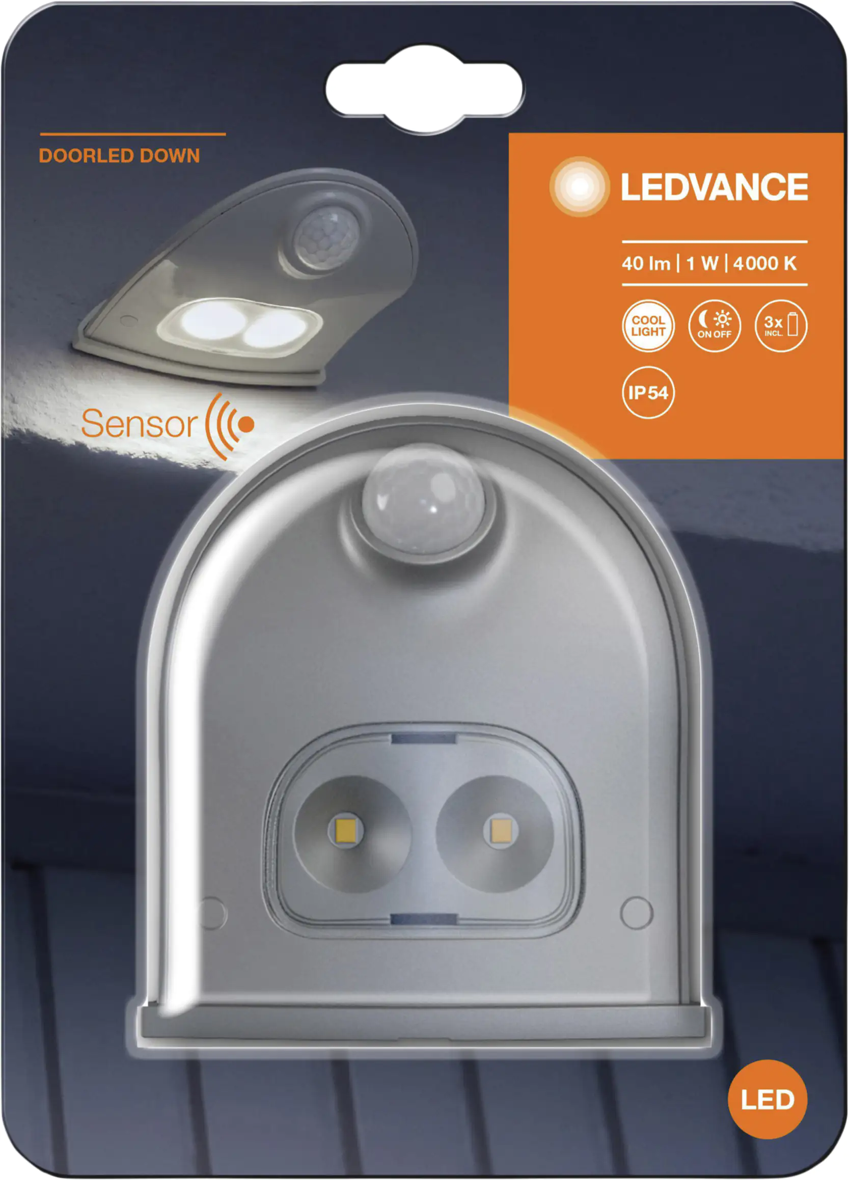 Osram LED Türlicht DoorLED Down silber Osram LED Türlicht DoorLED Down silber