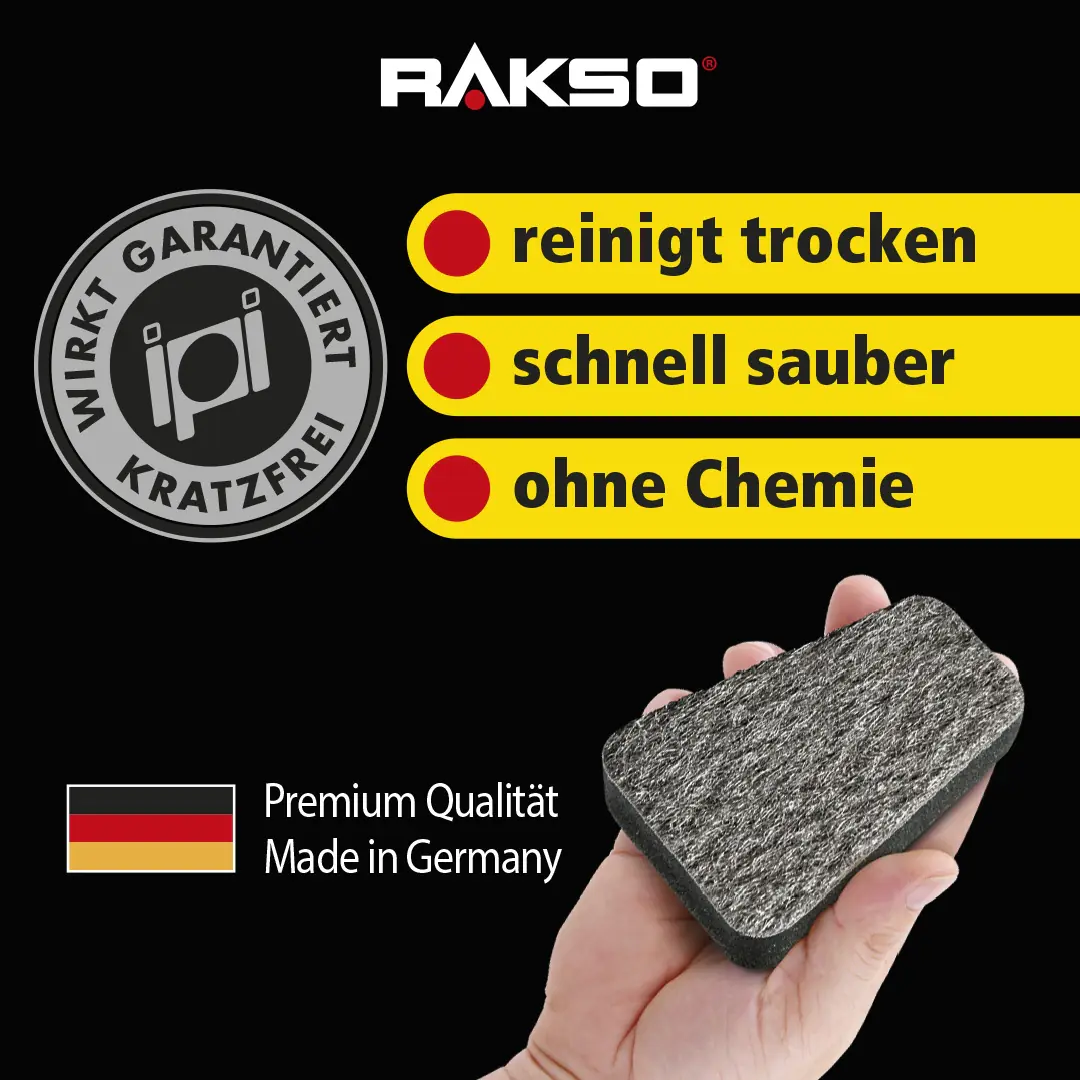 Rakso Kaminscheiben Reiniger Schwämme - 2 Stück