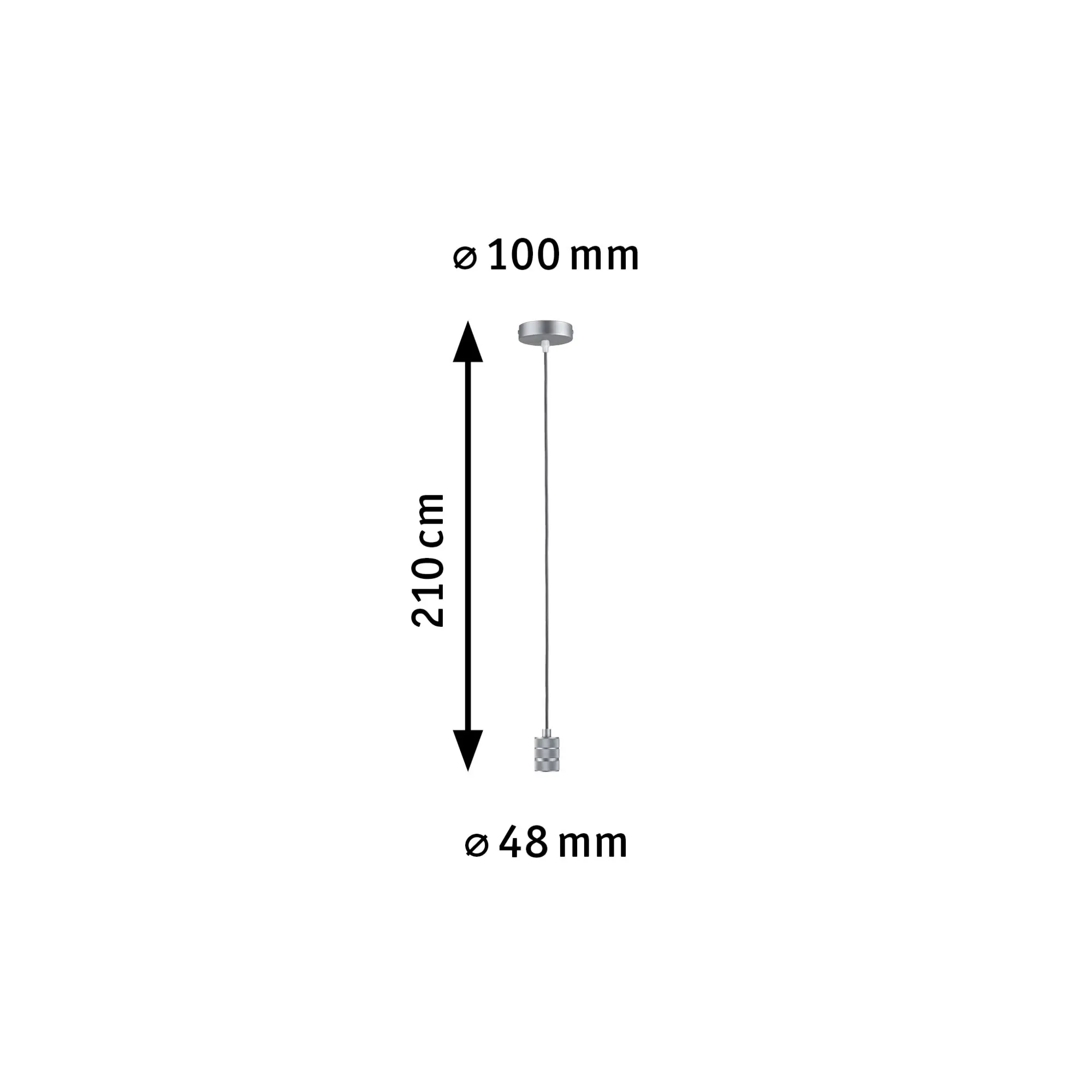 Paulmann Neordic Pendelleuchte Tilla Ø 10 cm E 27, max. 60 W, dimmbar