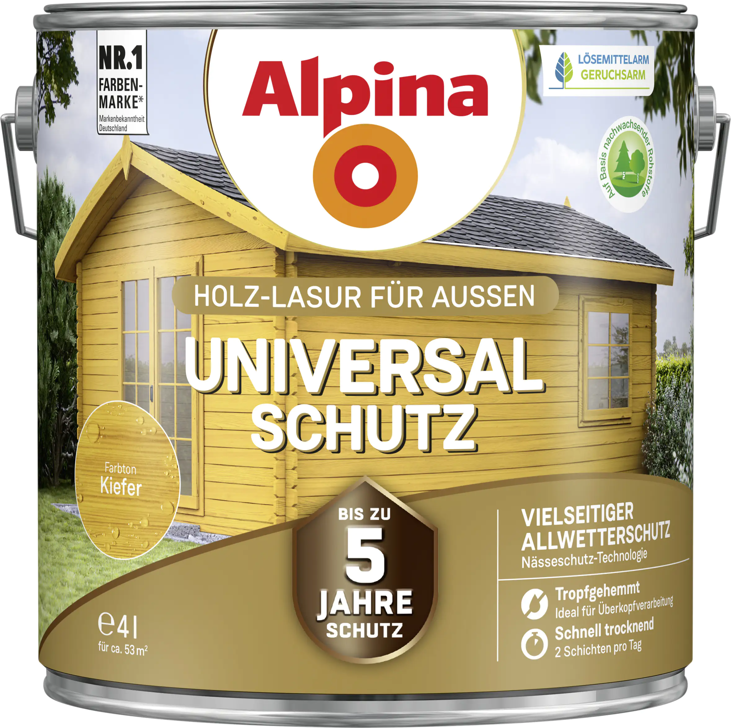Alpina Holzlasur Universal-Schutz4L kiefer
