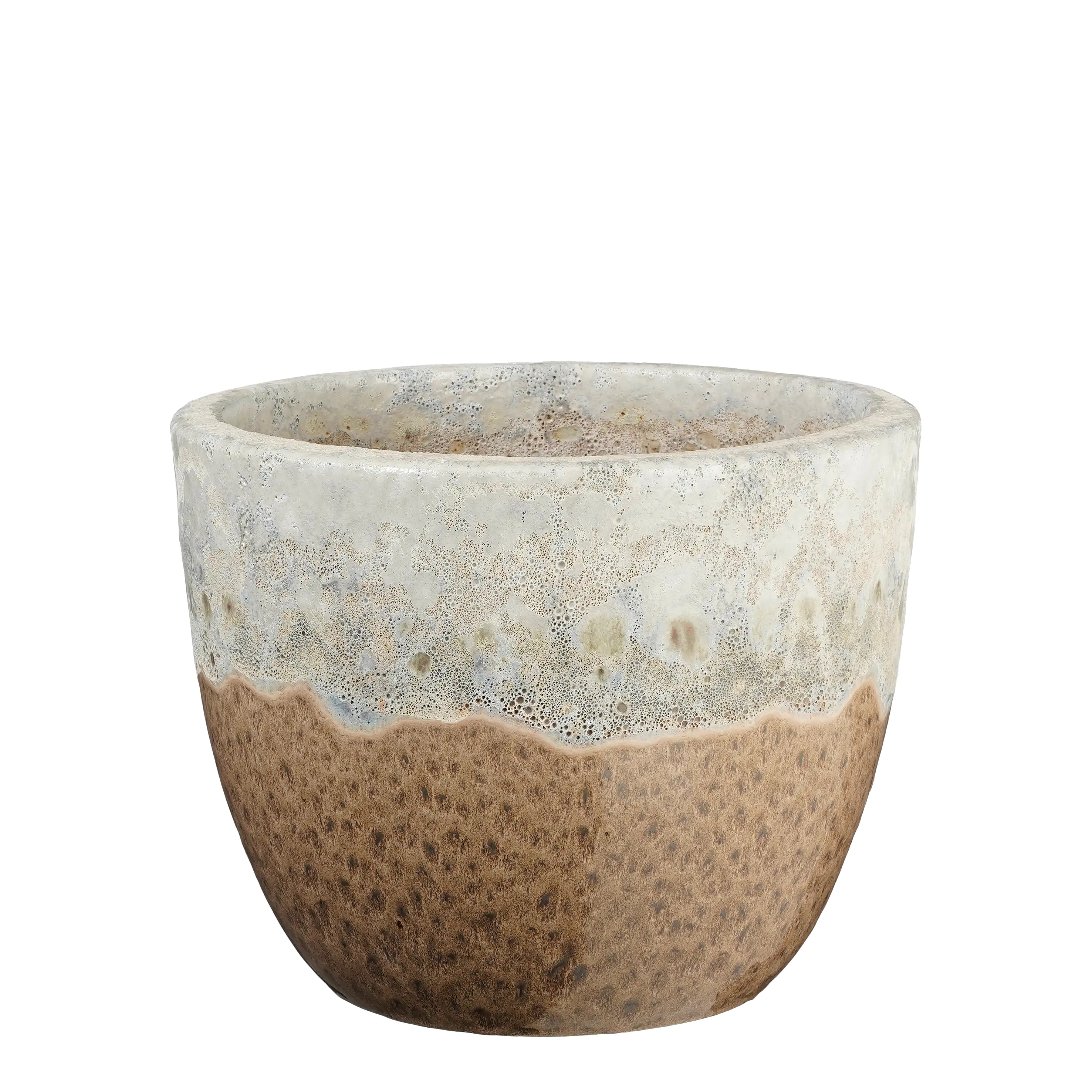 Mica Decorations Pflanztopf Picchu Ø 35 x 27 cm taupe