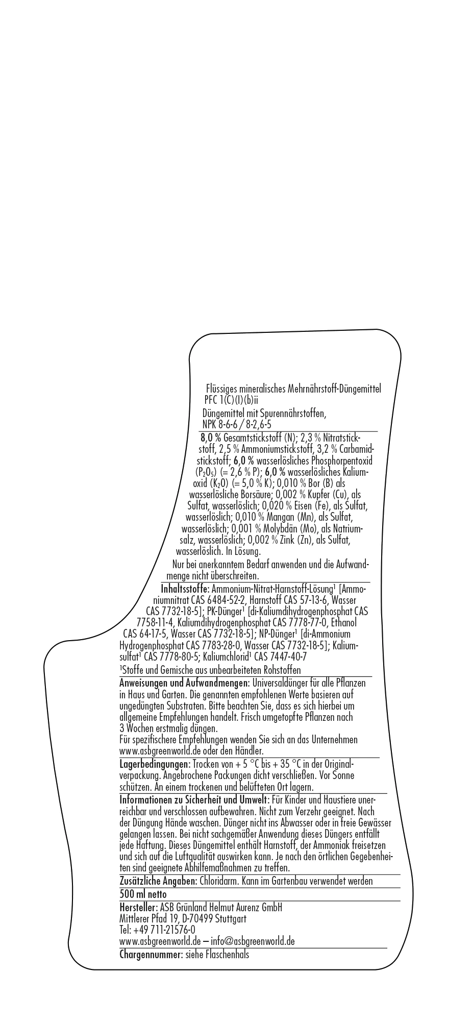 Primaster Flüssigdünger Universal Jubiläums-Edition 500 ml