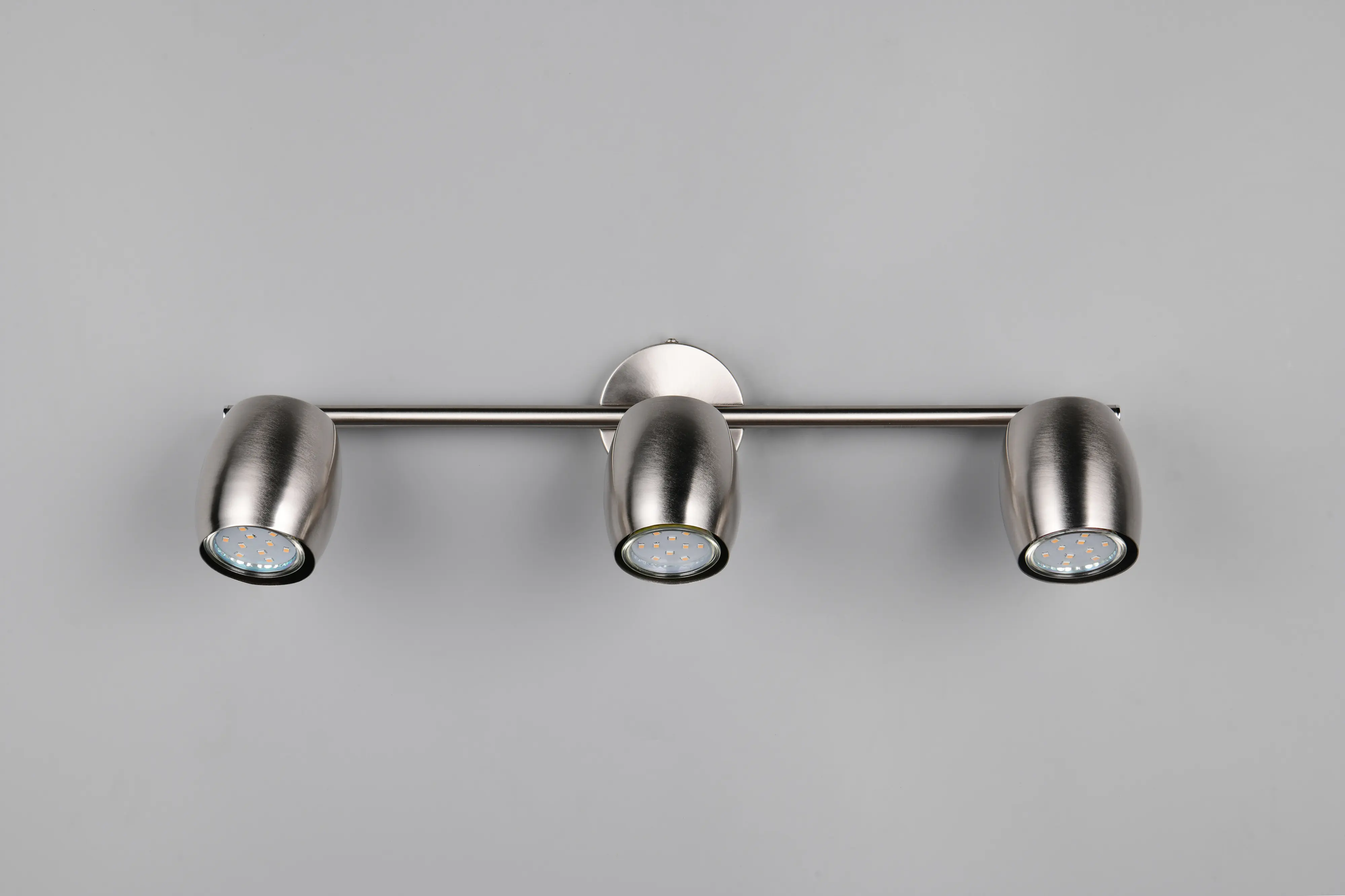 Reality Deckenstrahler 3er Spot Nancy GU10 nickel matt