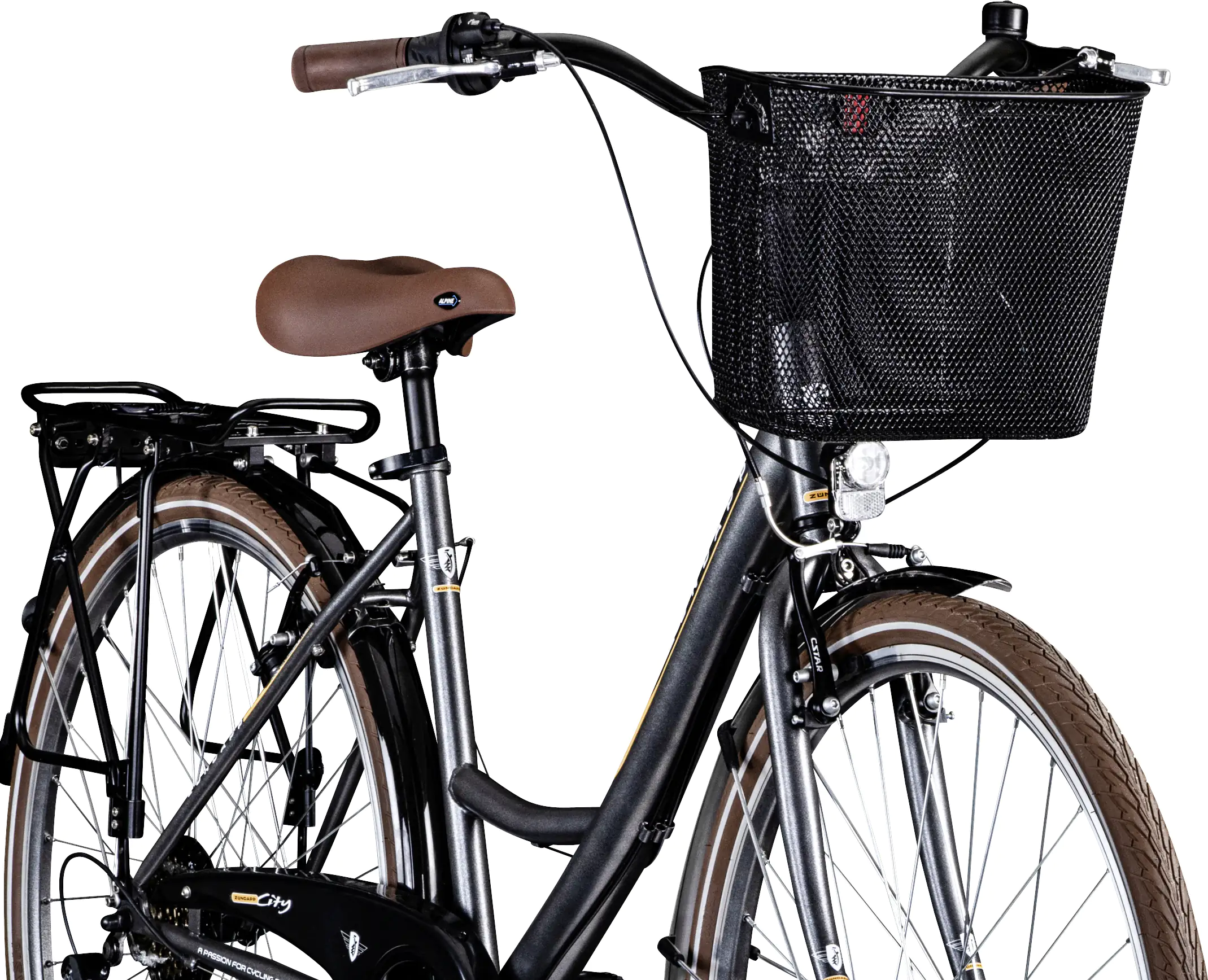 Zündapp Cityrad Z700 700c Damen 28 Zoll RH 46cm 6-Gang grau braun silber