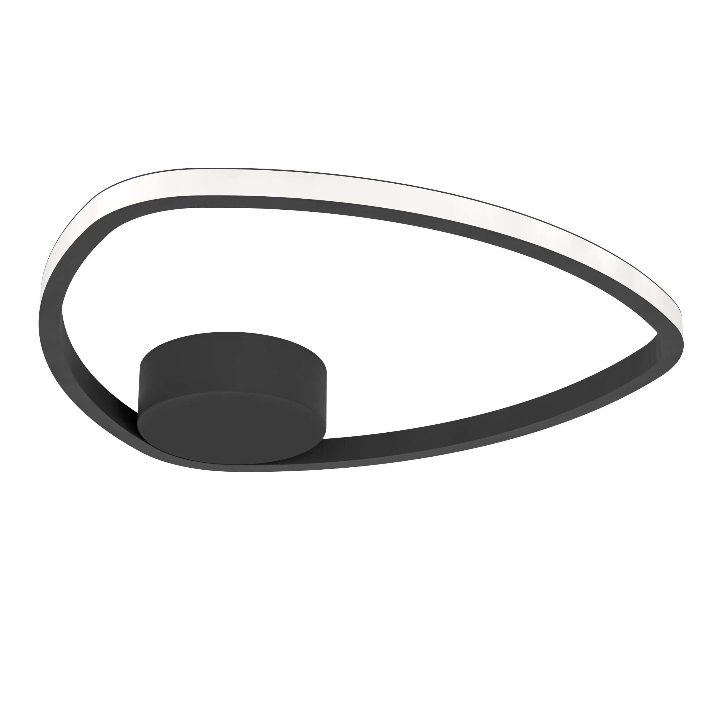 Eglo LED Deckenleuchte Moschella schwarz Ø 38 x 4 cm RGB