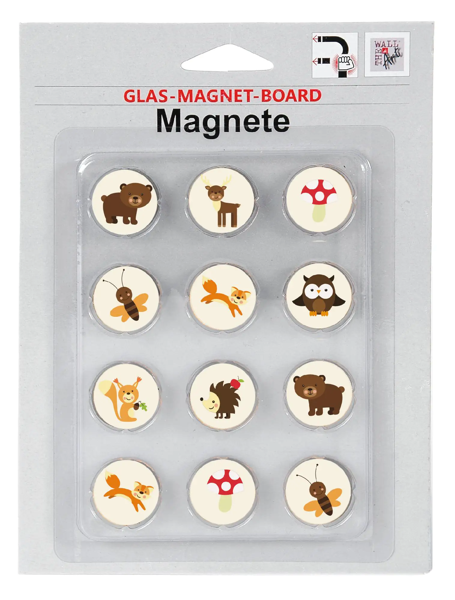 Magnetset 12-teilig - Forest für Glas-Magnet-Board