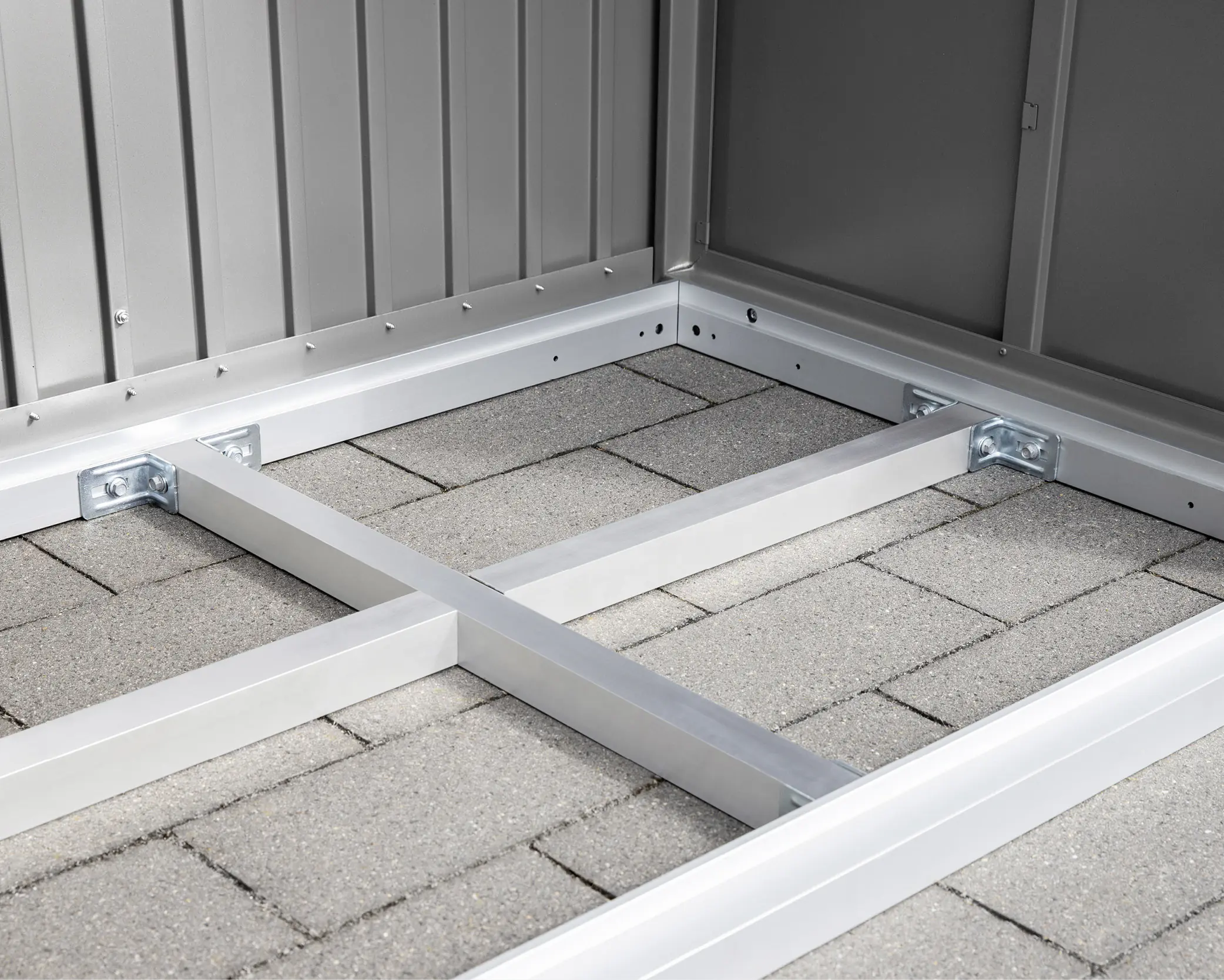 EcoStar Unterkonstruktion für Riffelblech Typ 2 für Kaminholzregal EcoStar Unterkonstruktion für Riffelblech Typ 2 für Kaminholzregal