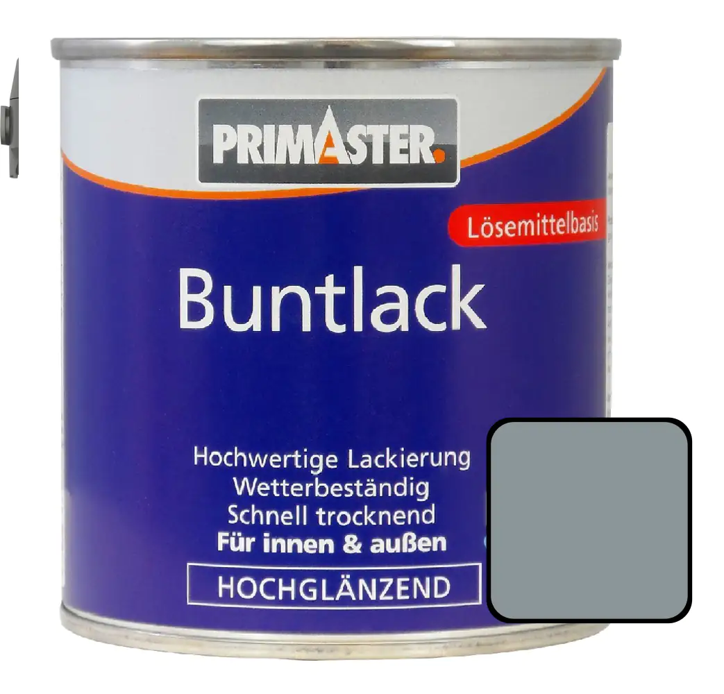 Primaster Buntlack RAL 7001 125 ml silbergrau hochglänzend