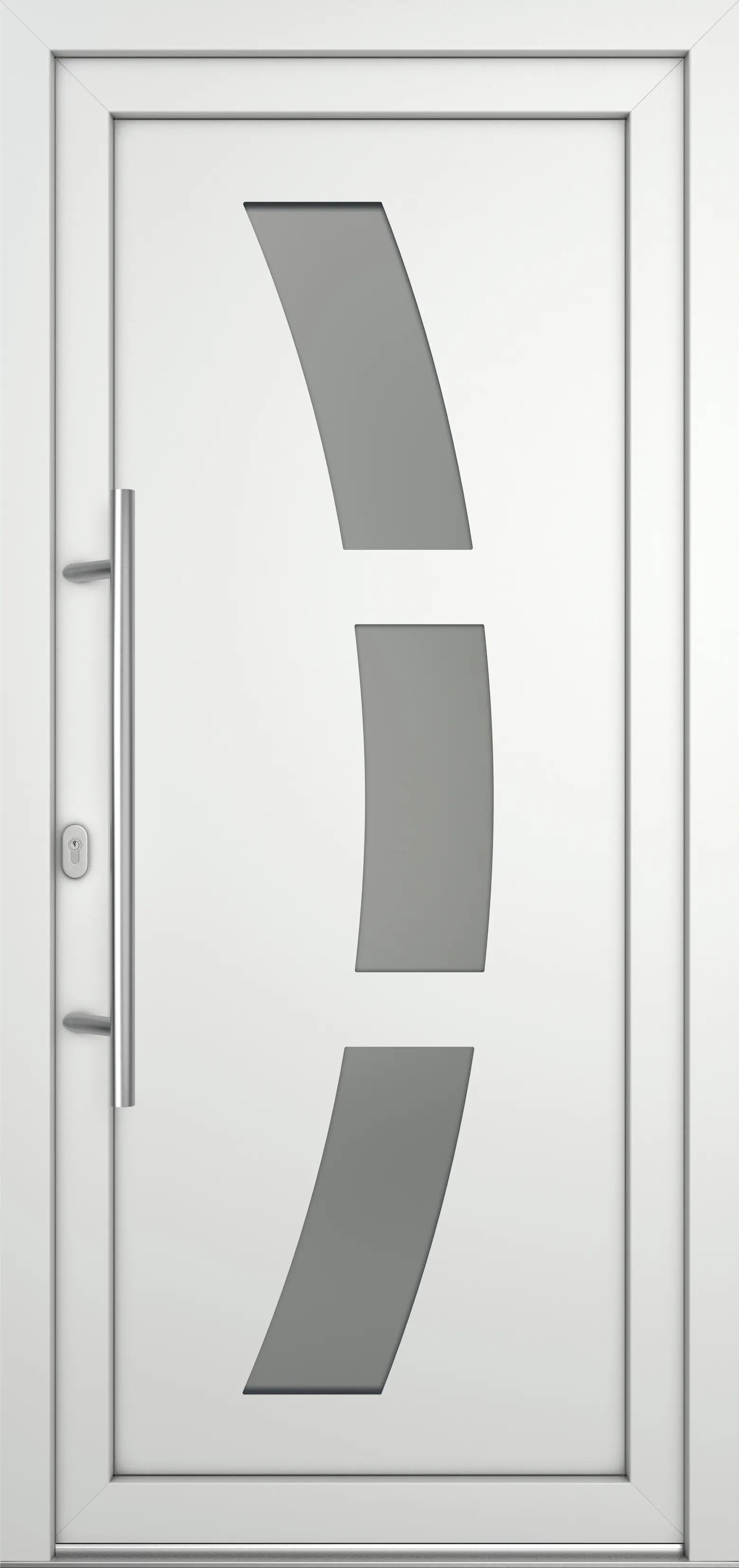 Meeth Haustür Optimal Pro PVC Modell 103 88 x 200 cm DIN Links weiß