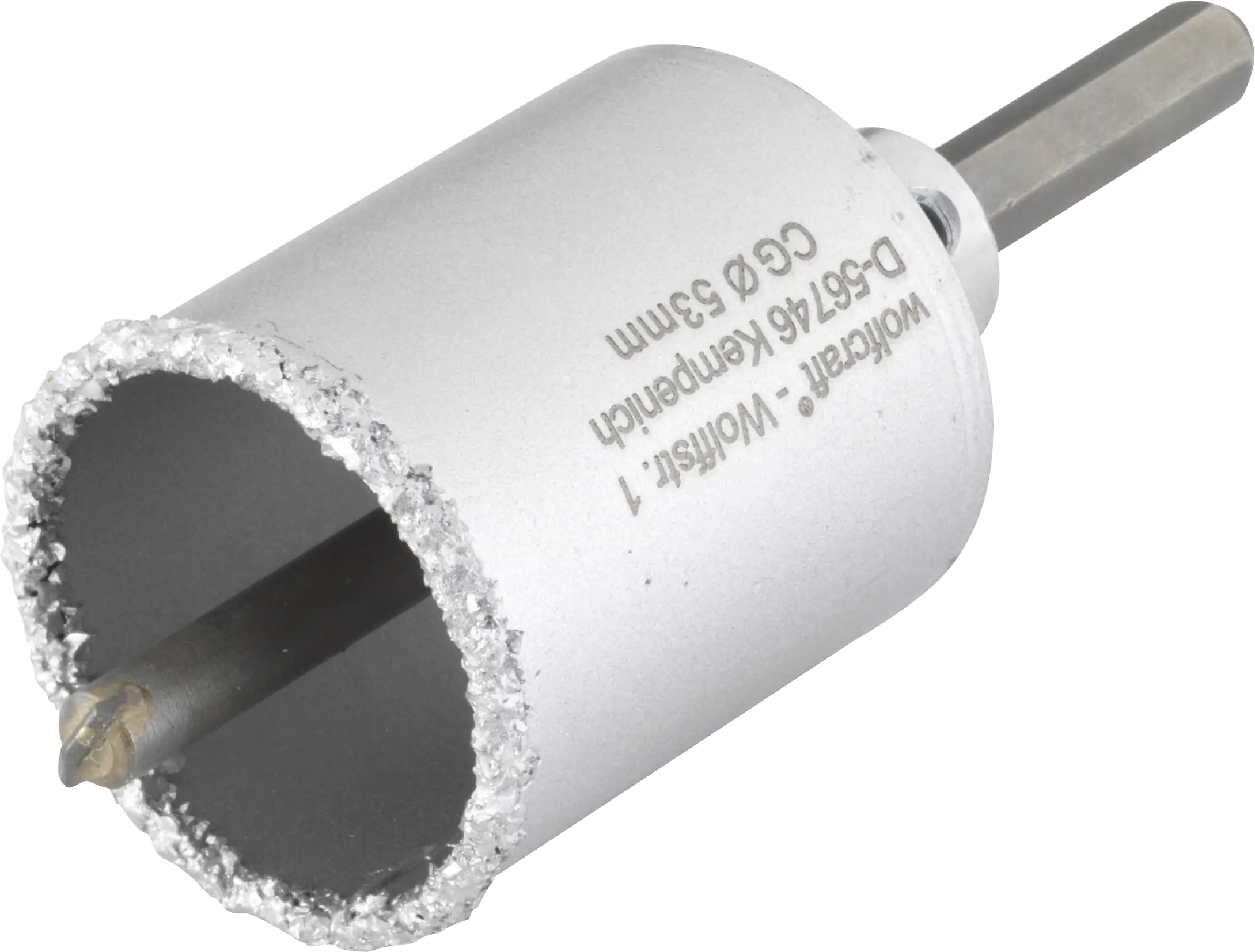 Wolfcraft Bohrkranz Ø 53 mm Hartmetall inkl. Schaft und Bohrer