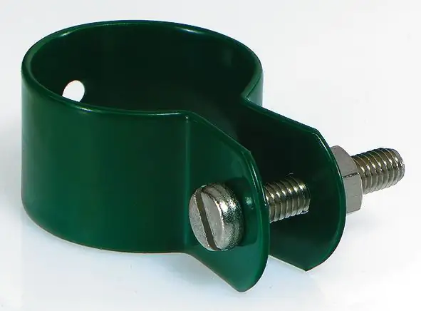 Alberts Schelle zur Befestigung von Streben an Pfosten Ø 48 mm grün