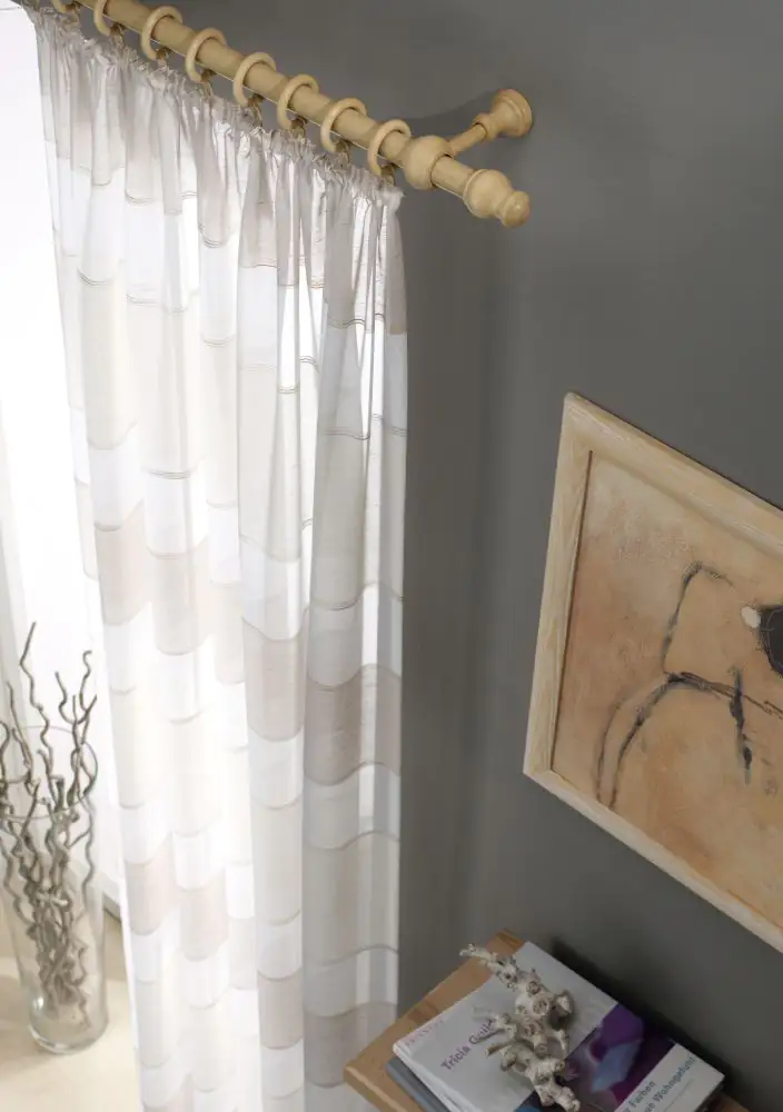 Gardinia Stilgarnitur Lugano Ø 28 mm, natur, 160 cm