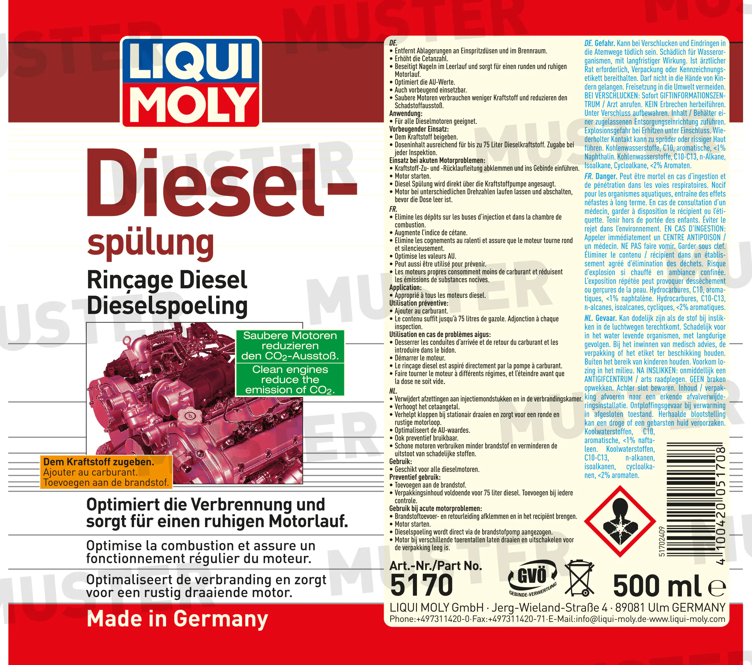 Liqui Moly Dieselspülung 500 ml Liqui Moly Dieselspülung 500 ml