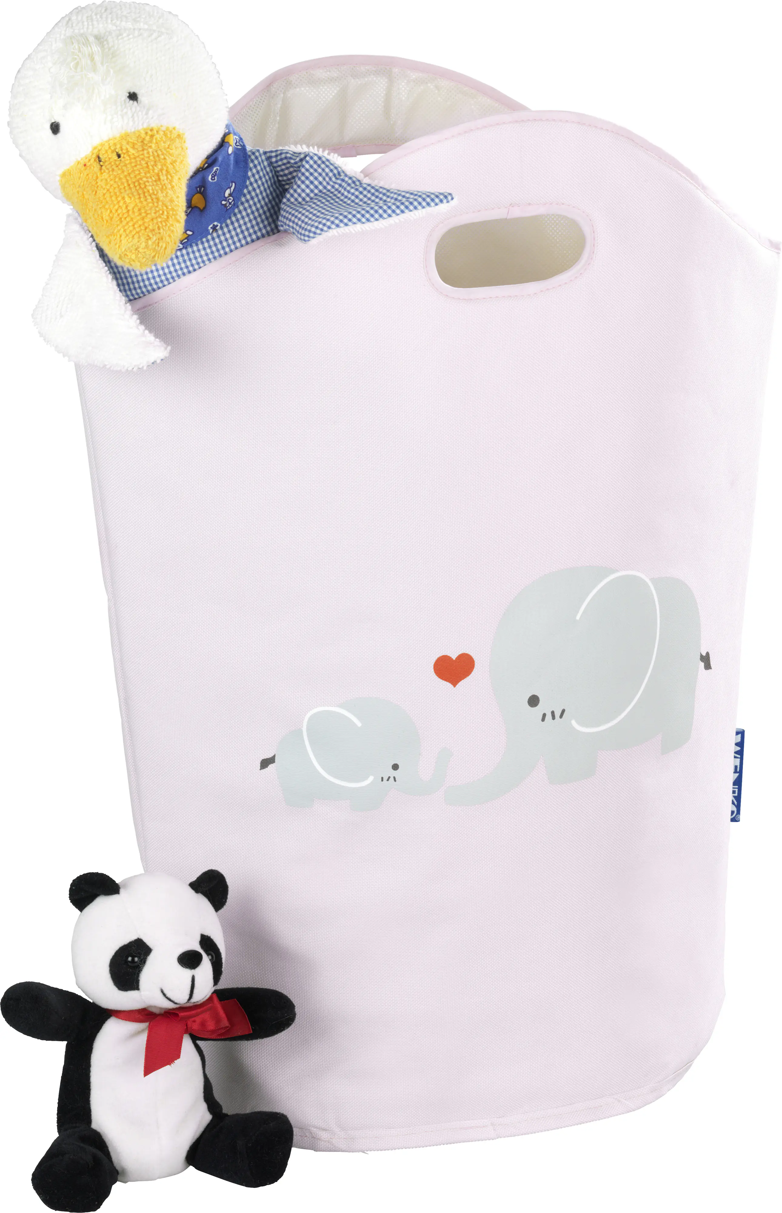 Wenko Wäschesammler Kids Elli 24 l, rosa